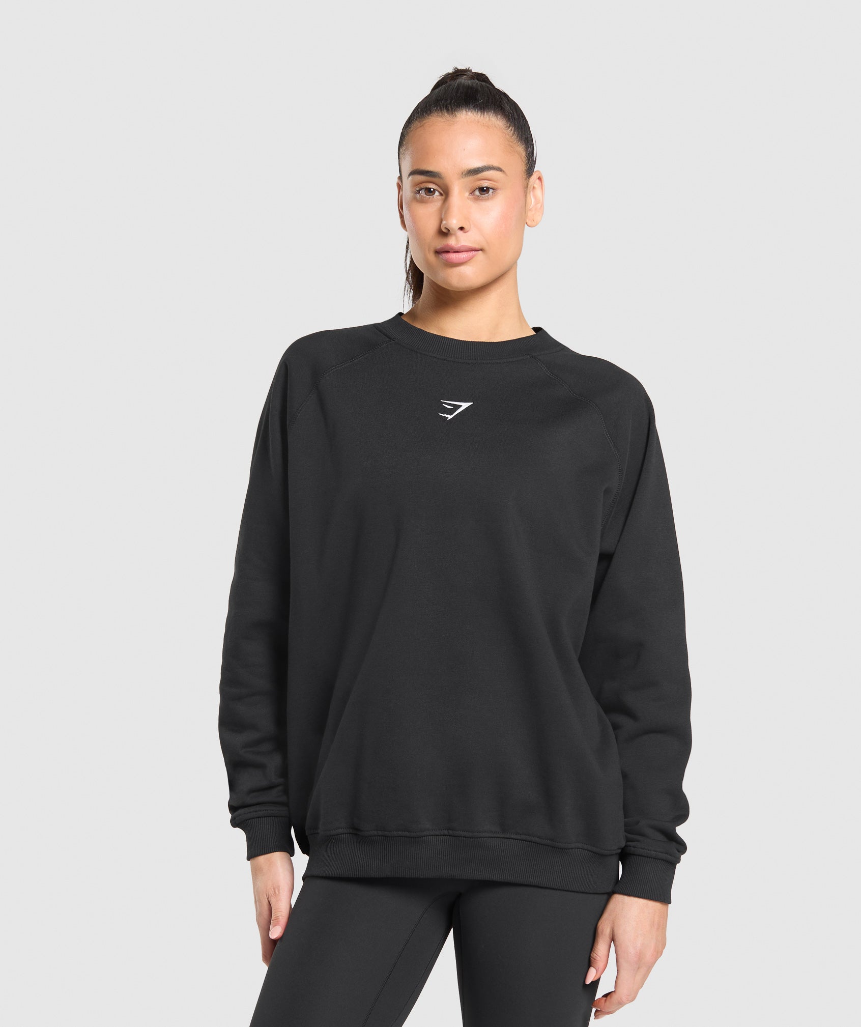 Gymshark Training Oversized Fleece Sweatshirt - Black
