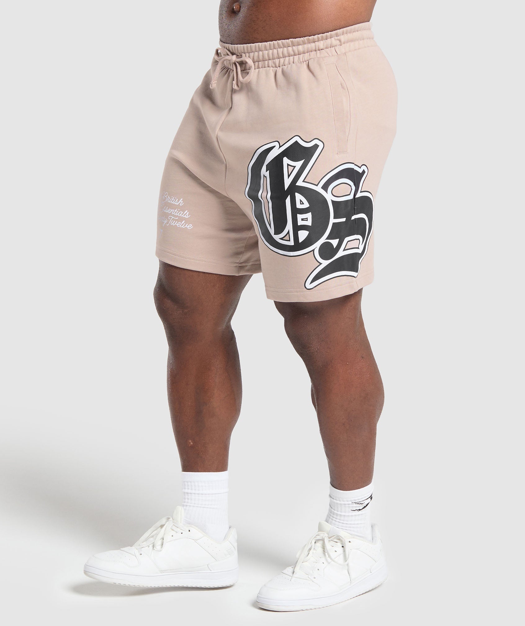 Campus Graphic Shorts - Stone Pink
