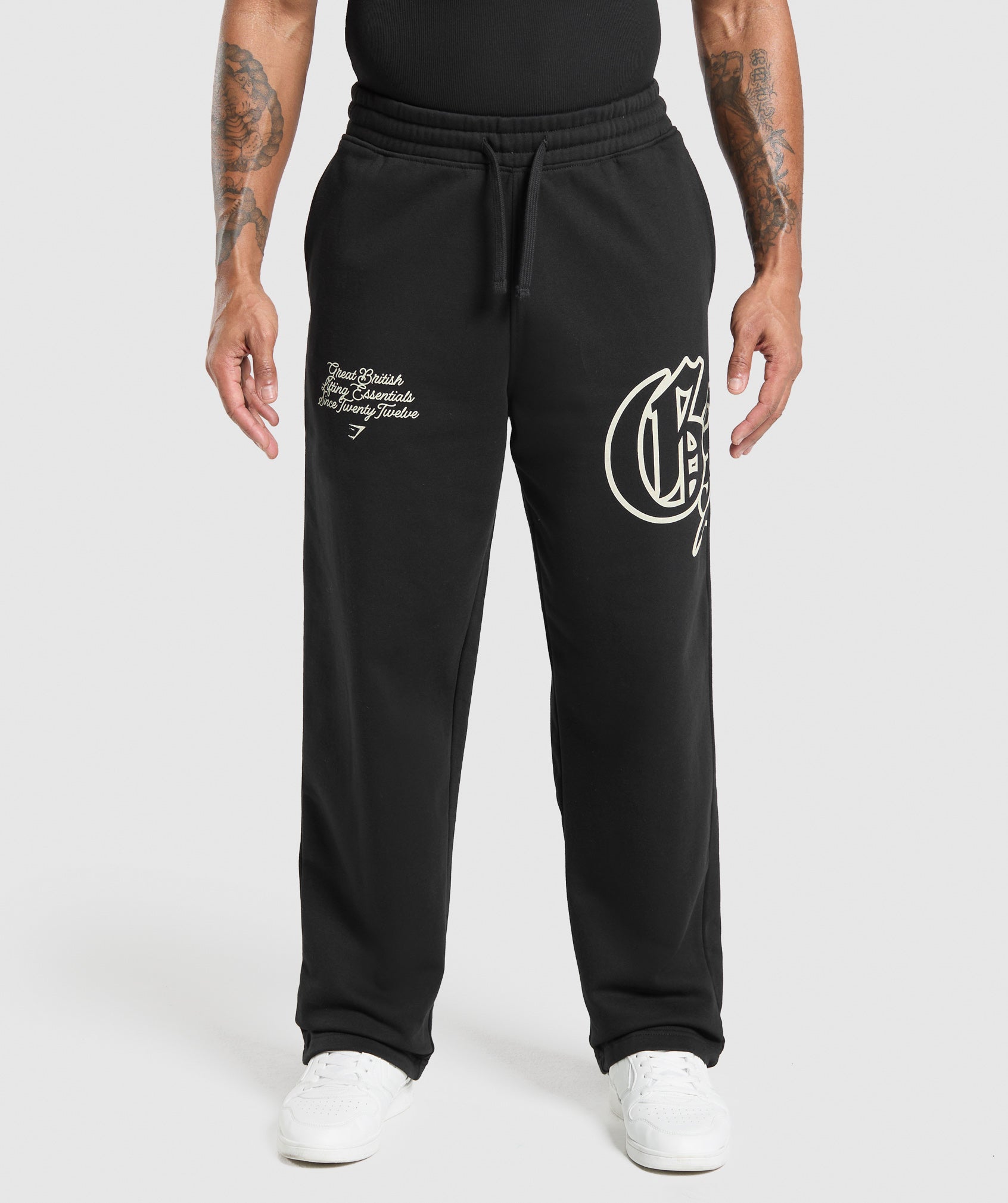 Gymshark Campus Straight Leg Joggers - Black