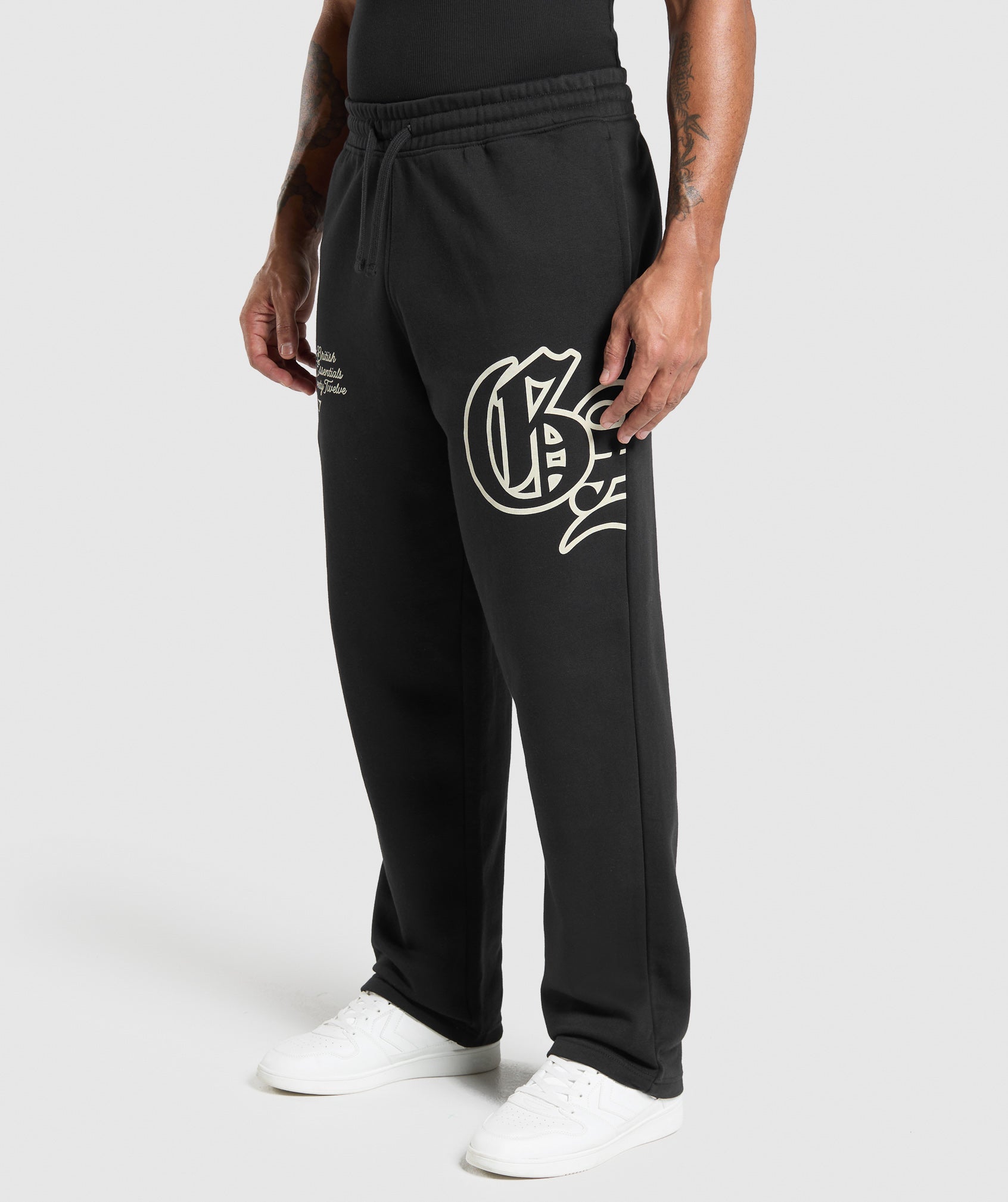 Gymshark Campus Straight Leg Joggers - Black