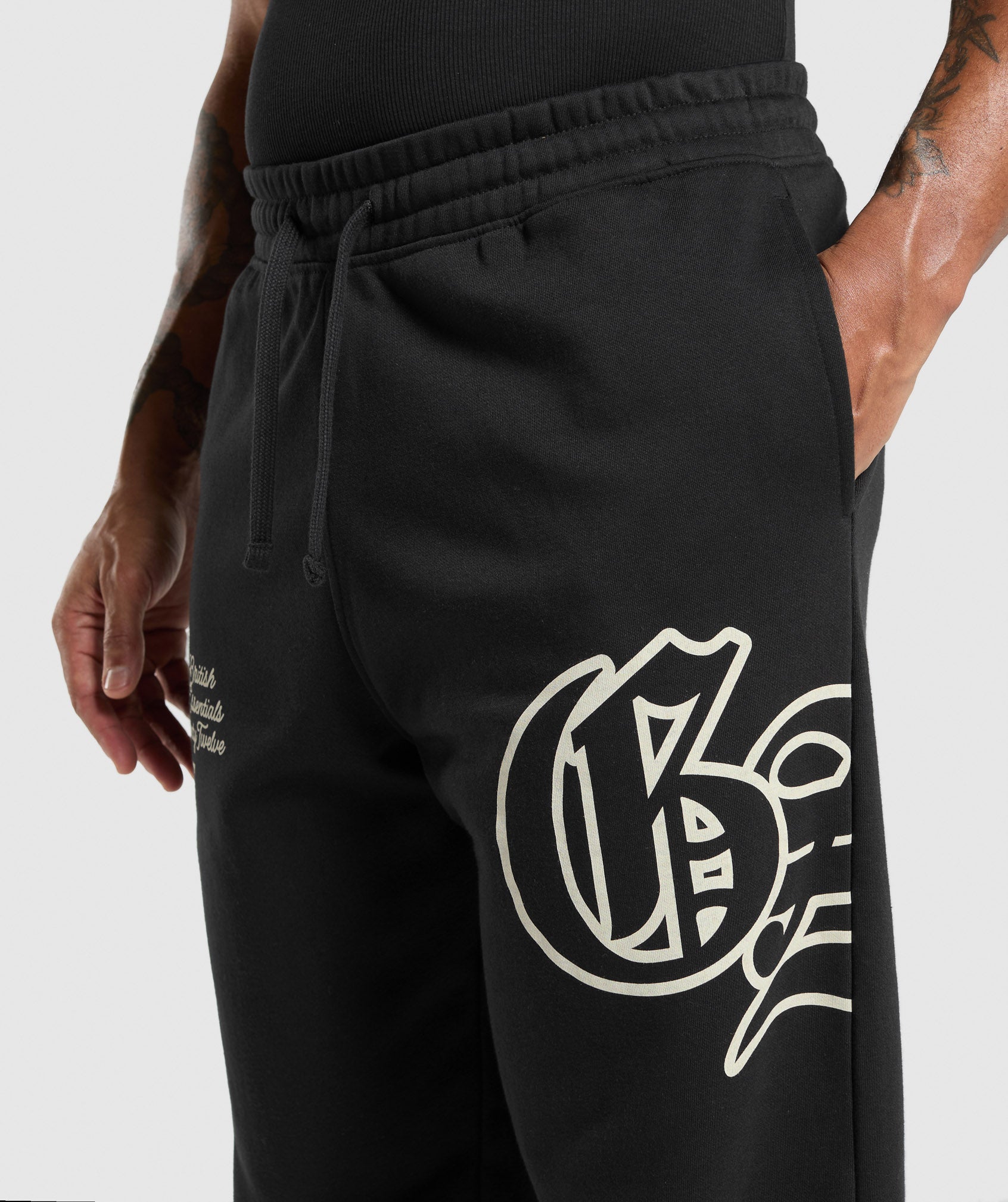 Gymshark Campus Straight Leg Joggers - Black