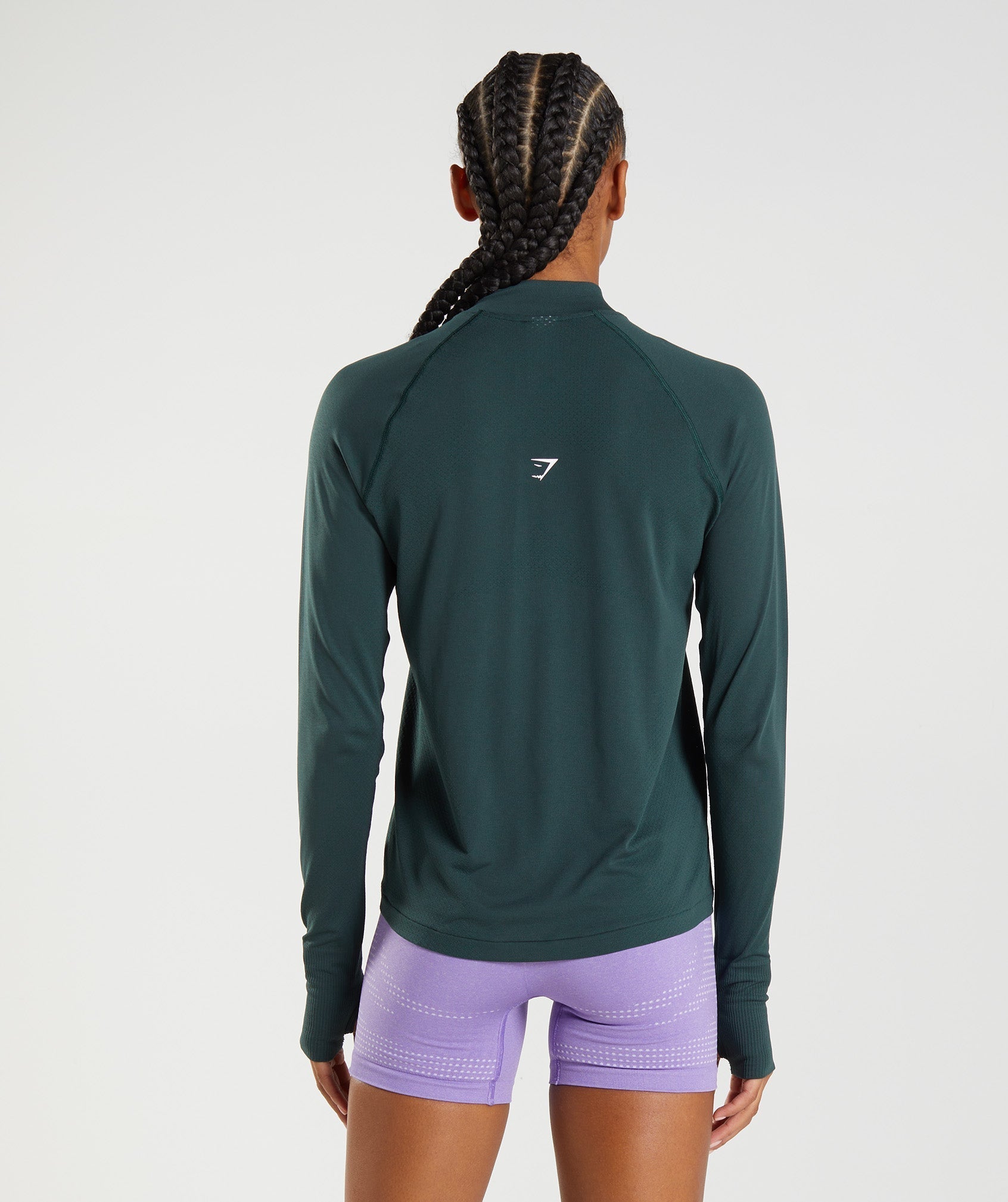 Gymshark Vital 1/2 Zip - Woodland Green Marl