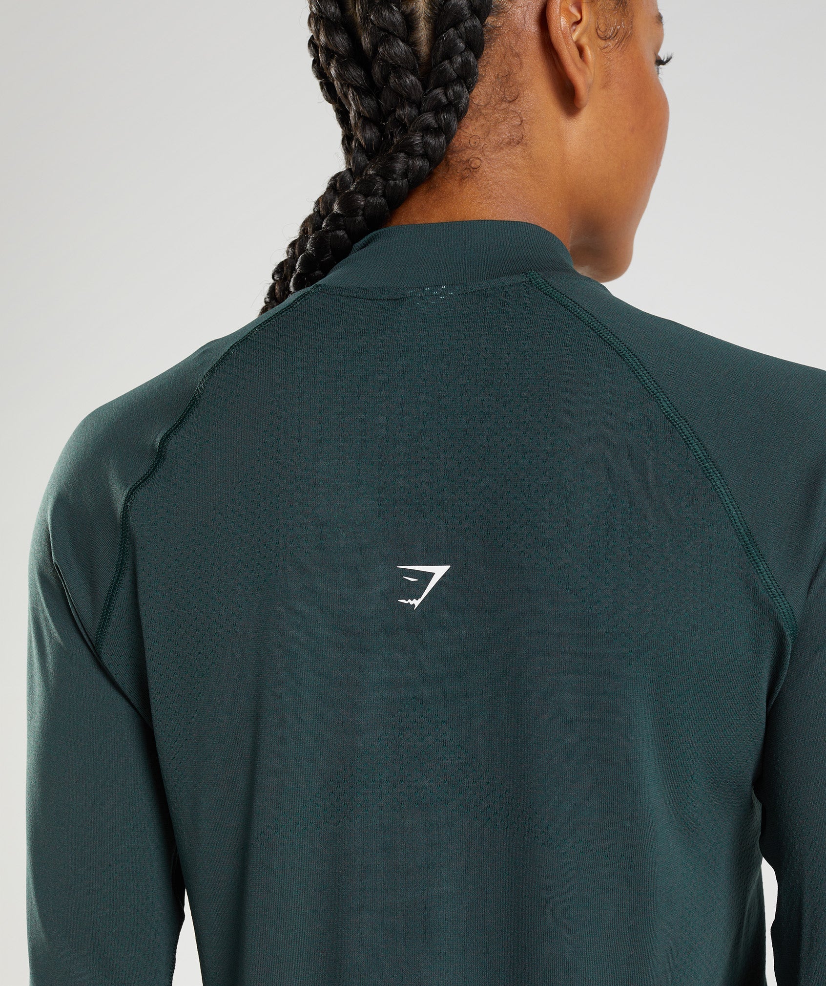 Gymshark Vital 1/2 Zip - Woodland Green Marl