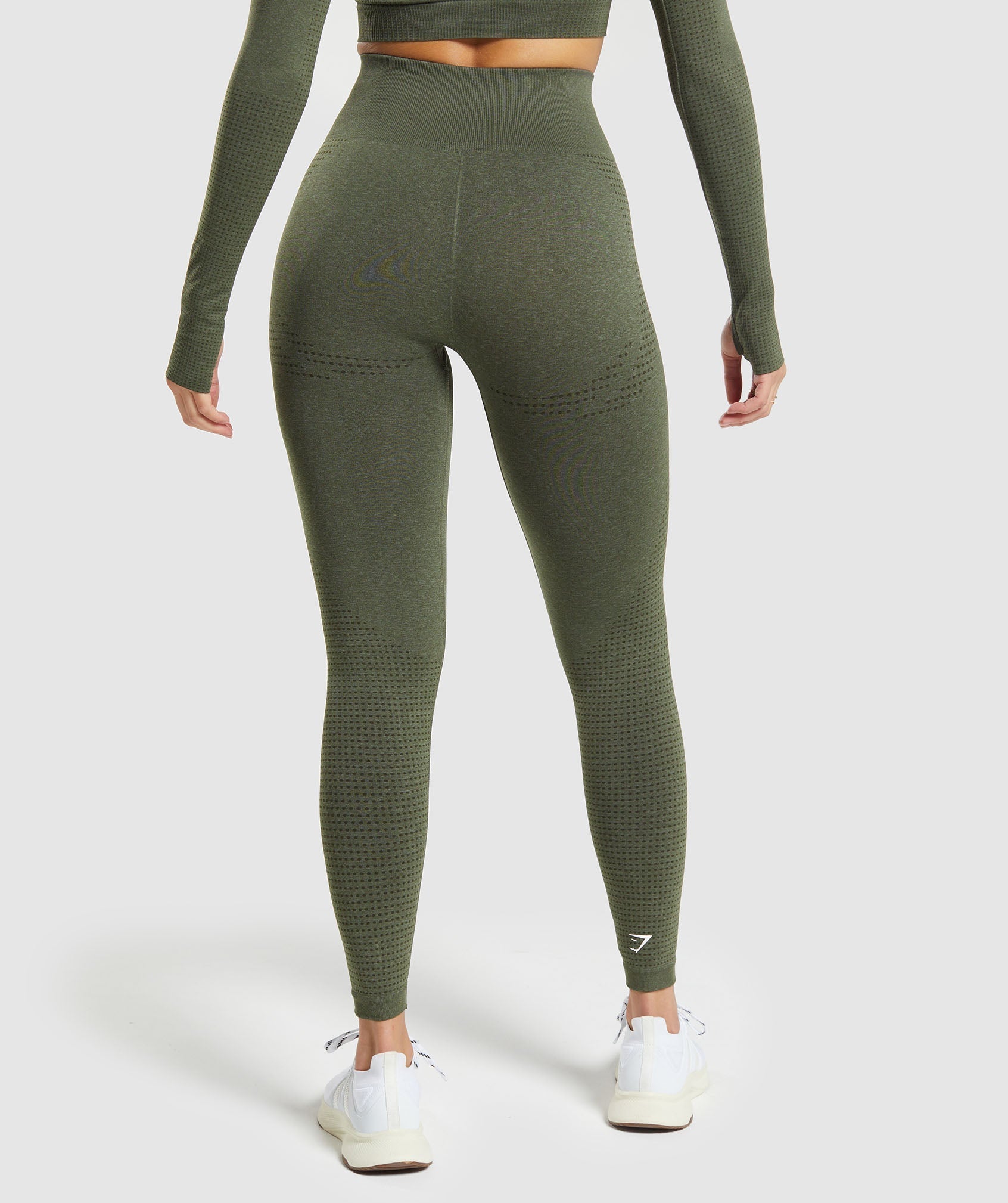 Gymshark Vital Regular Leggings - Base Green Marl