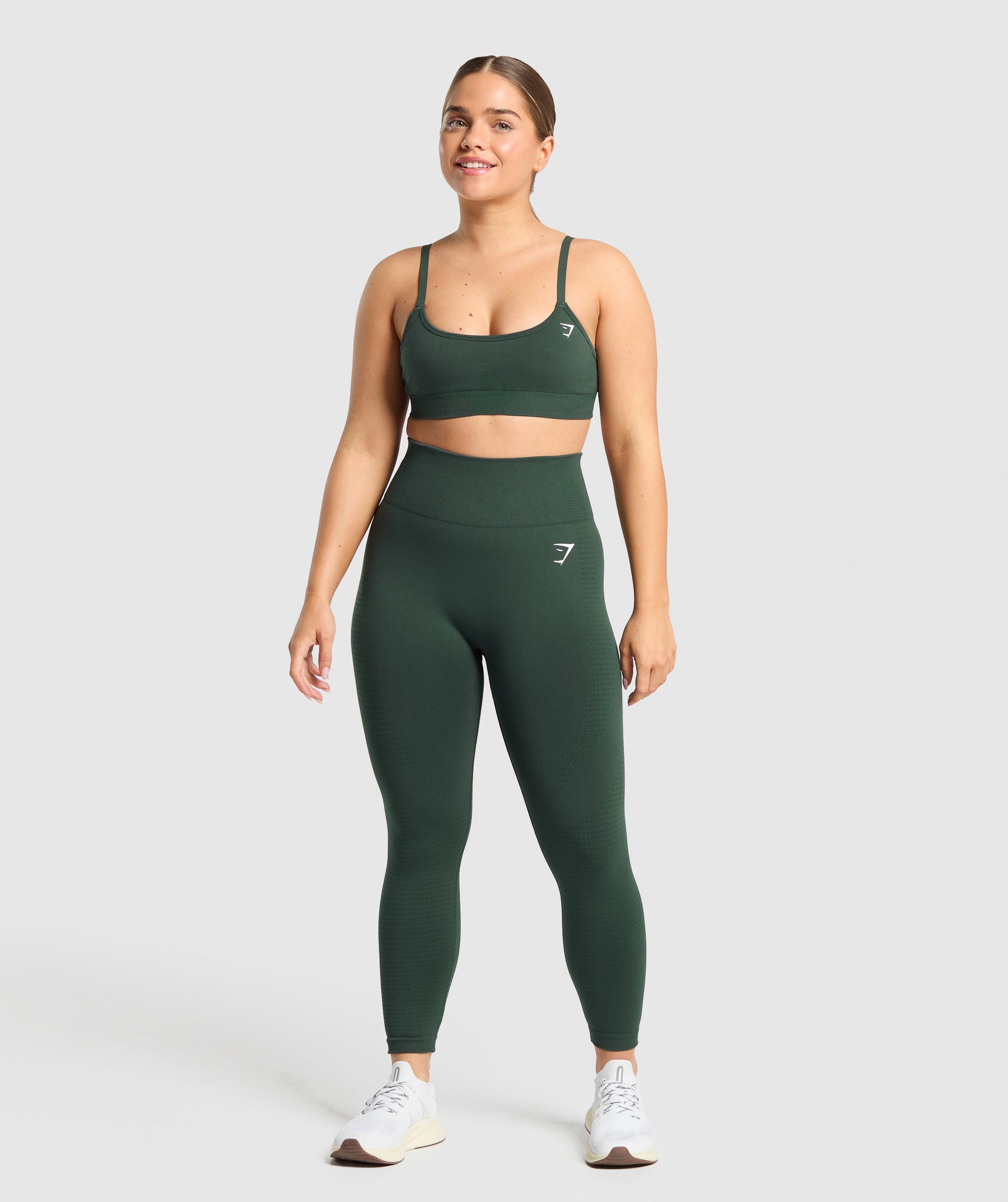 Gymshark Vital Short Leggings - Woodland Green Marl