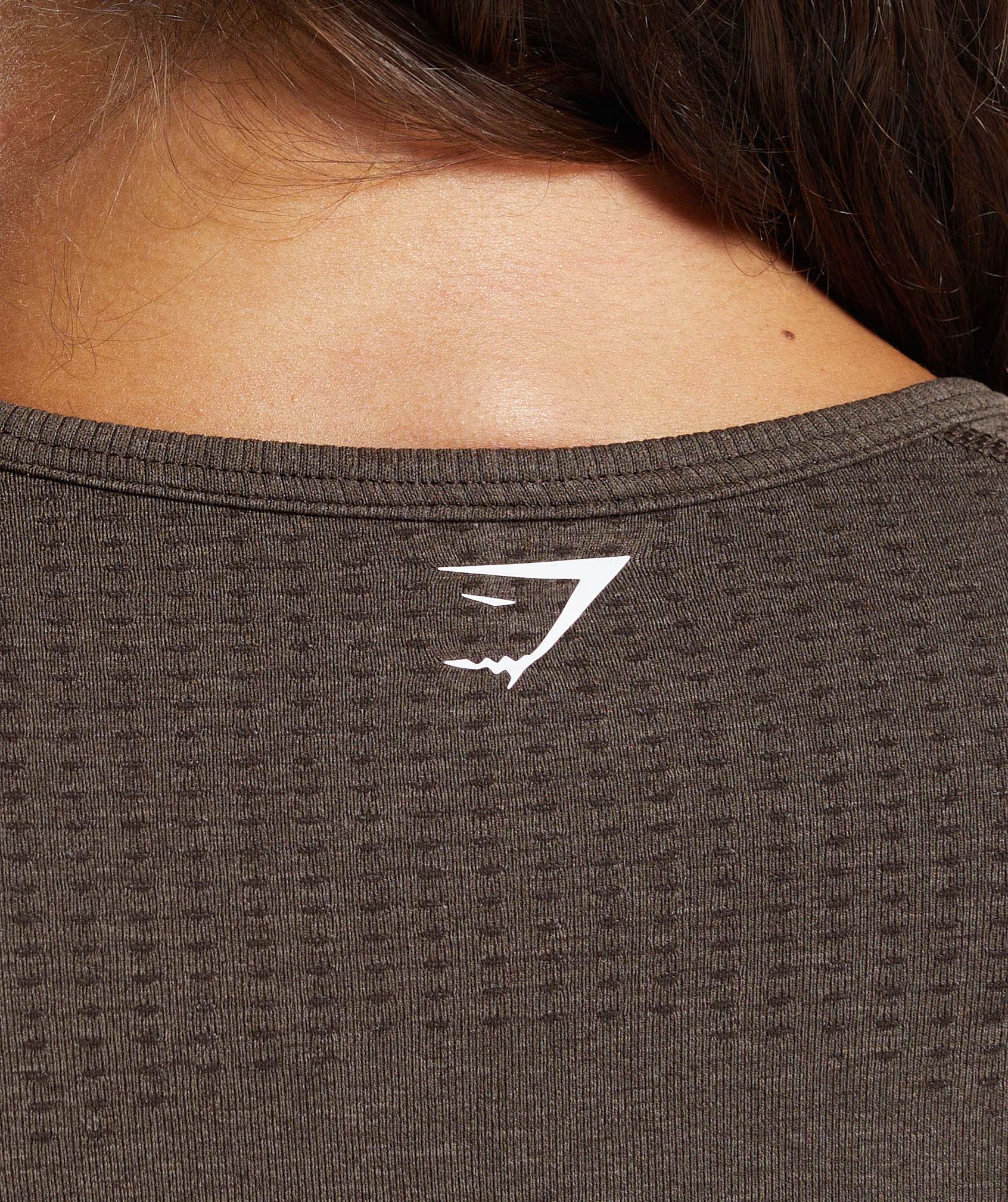 Gymshark Vital Tight T-Shirt - Penny Brown Marl