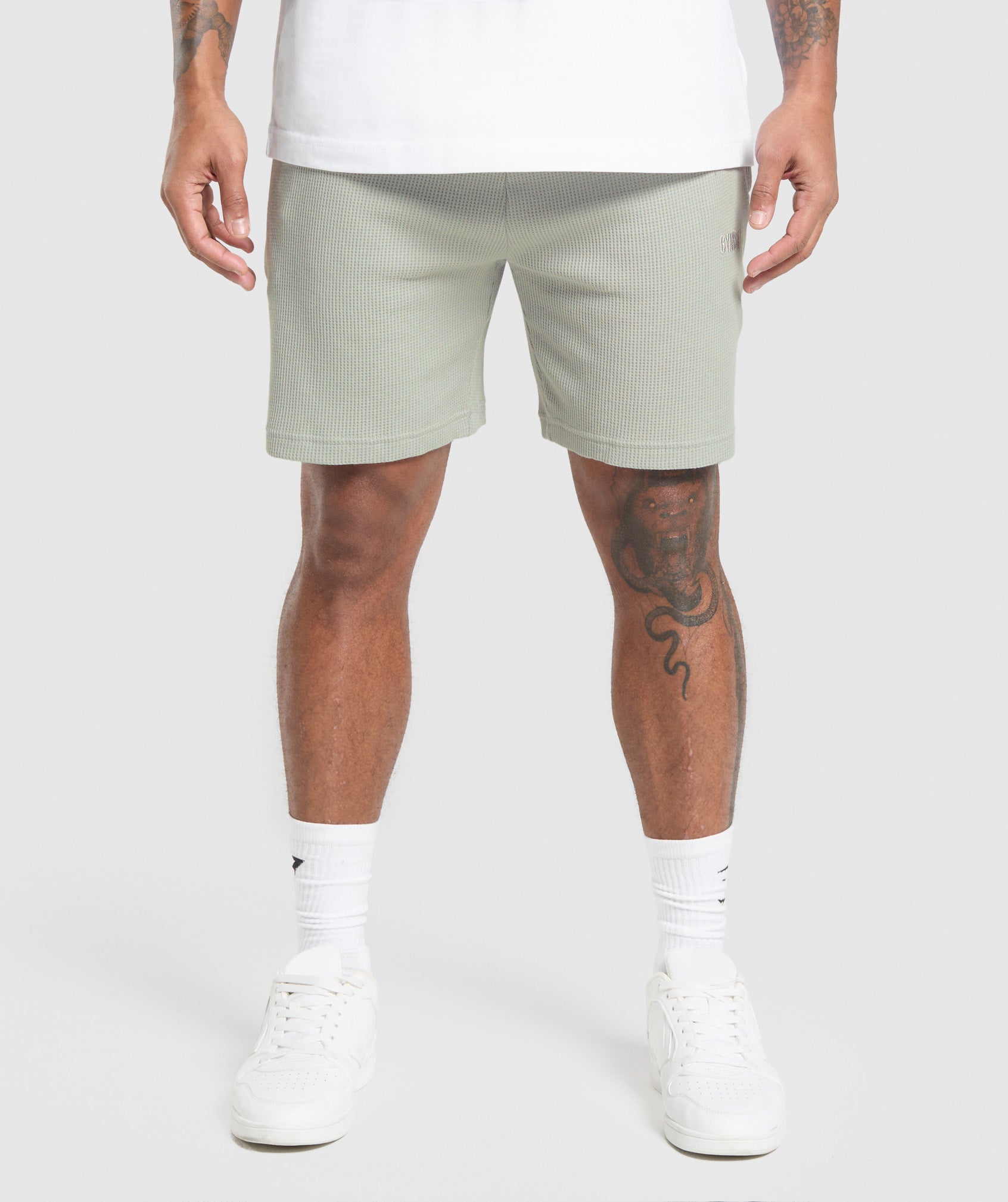 Waffle Shorts - Stone Grey