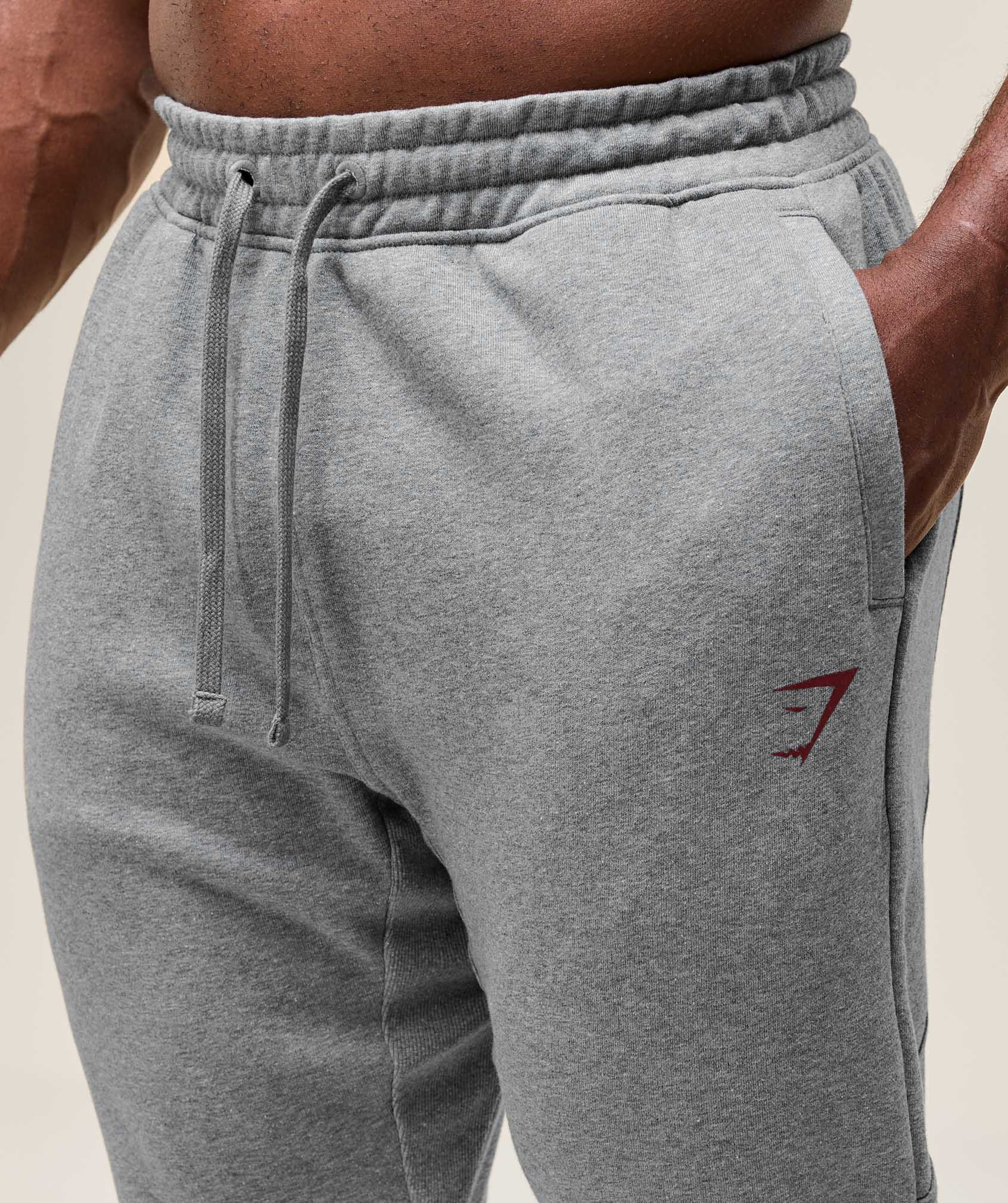 Gymshark Power Wordmark Joggers - Charcoal Core Marl