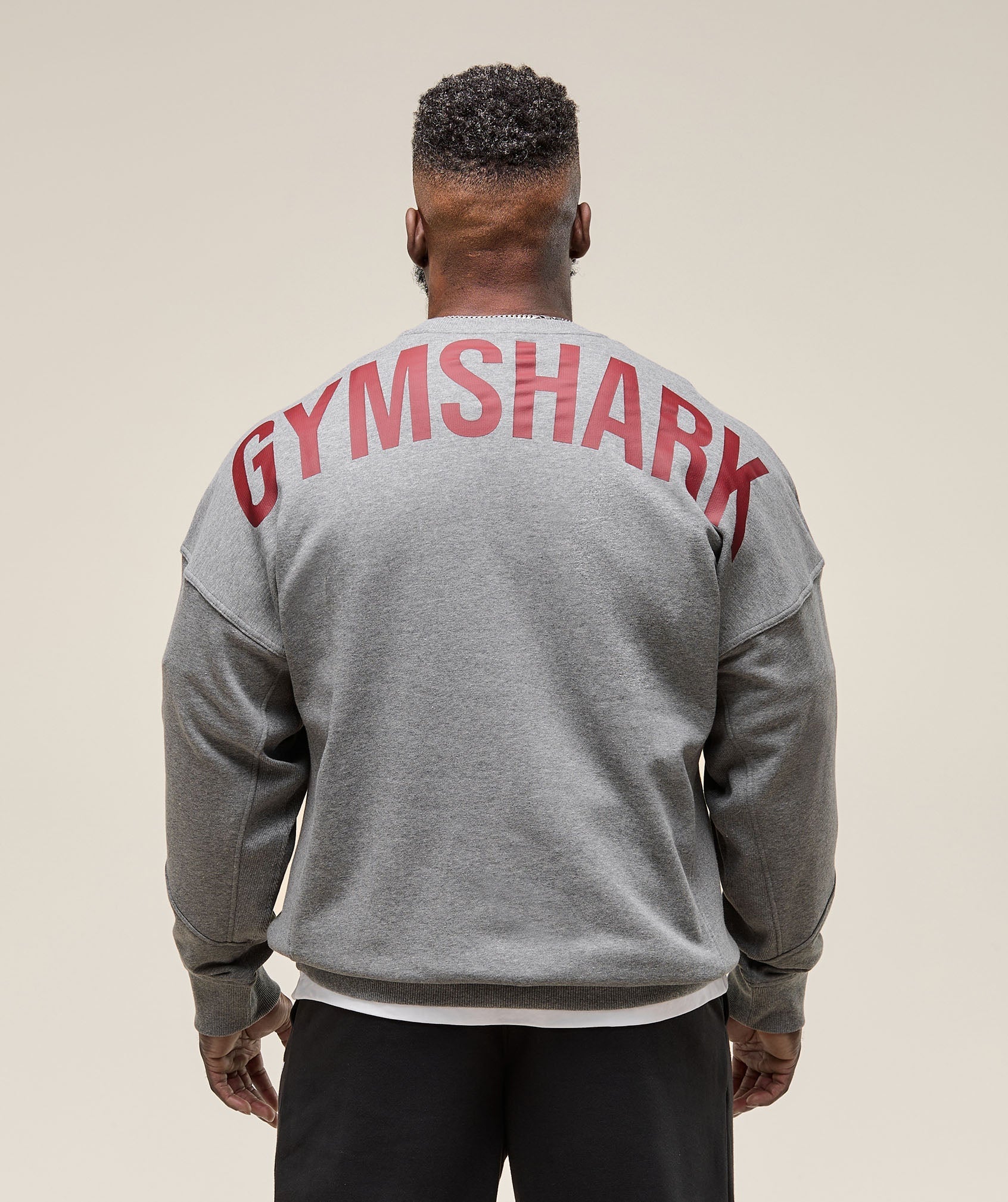 Gymshark Power Crew - Charcoal Core Marl