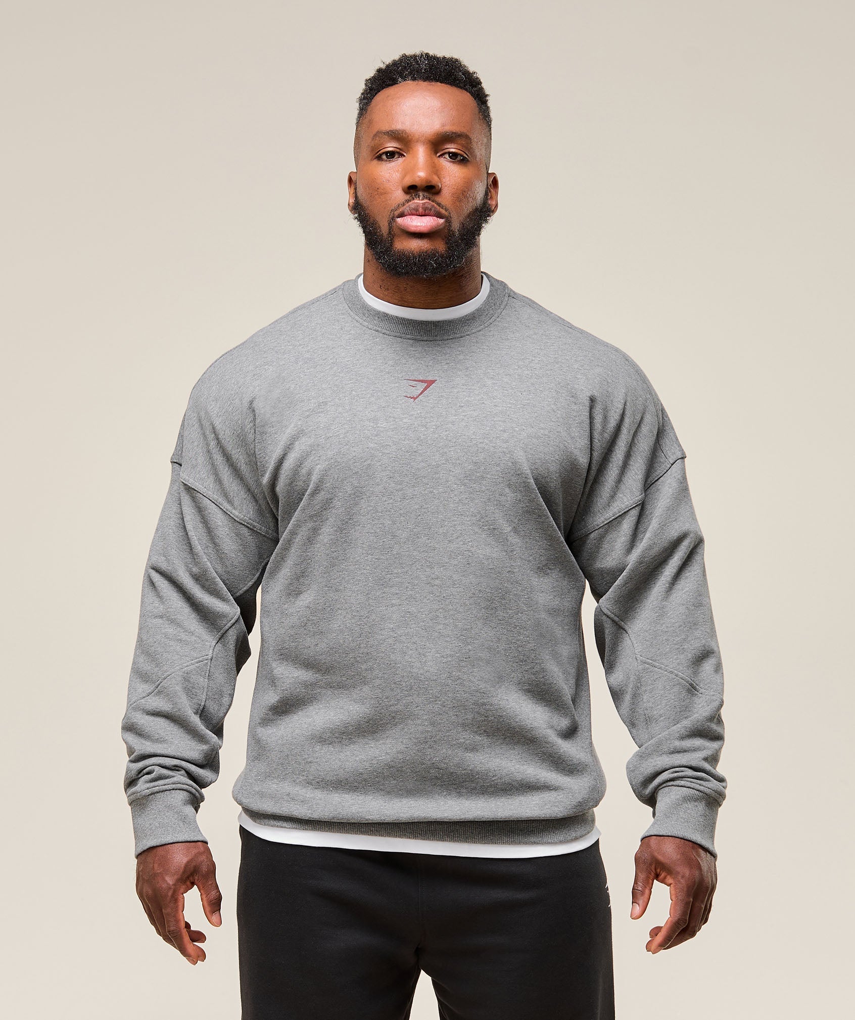 Gymshark Power Crew - Charcoal Core Marl
