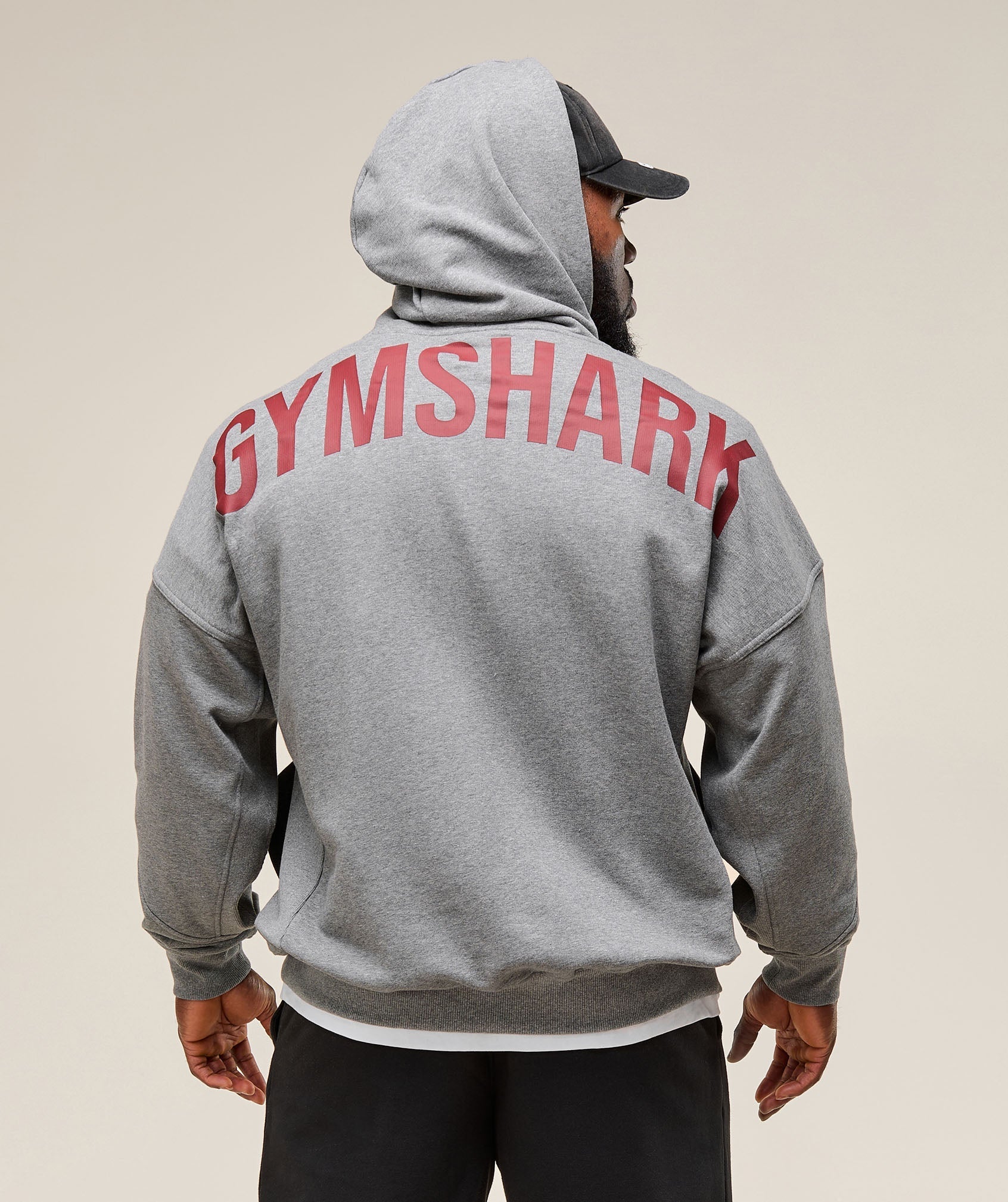 Gymshark Power Zip Up Hoodie - Charcoal Core Marl