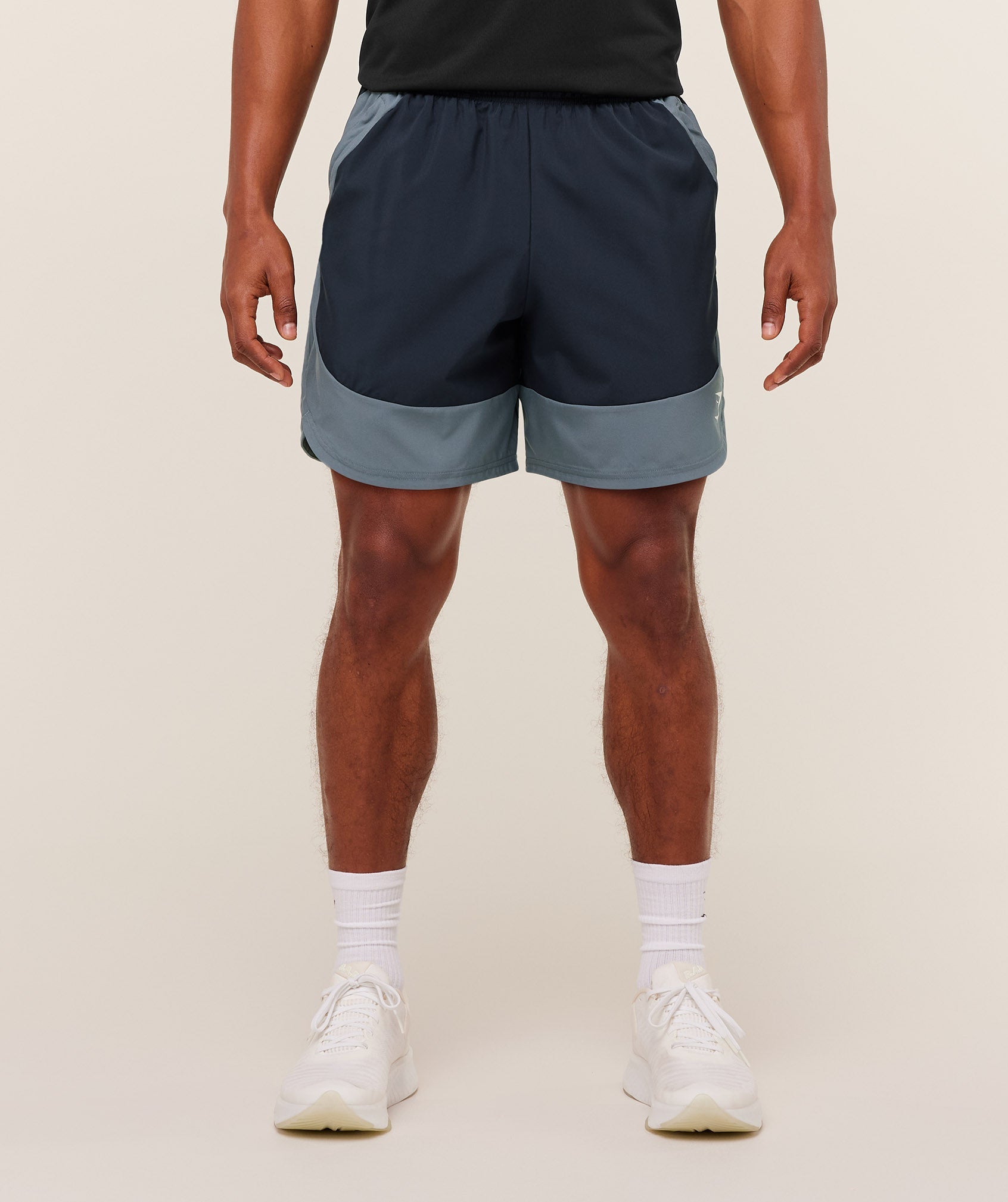 Gymshark Sport 25 Block 7" Shorts - Heavy Blue/Iron Blue