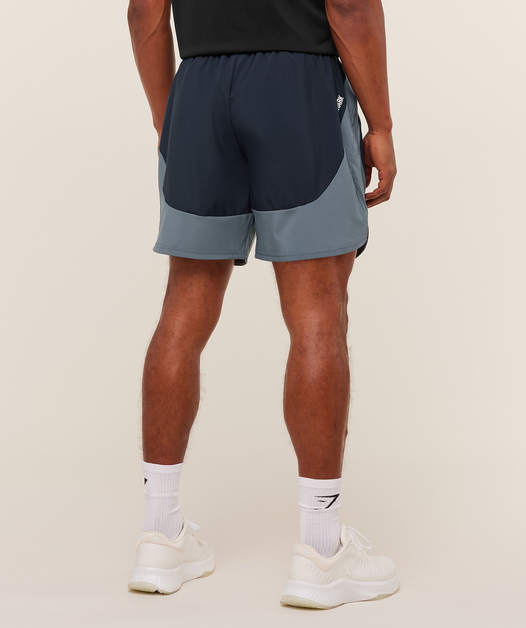Gymshark Sport 25 Block 7" Shorts - Heavy Blue/Iron Blue