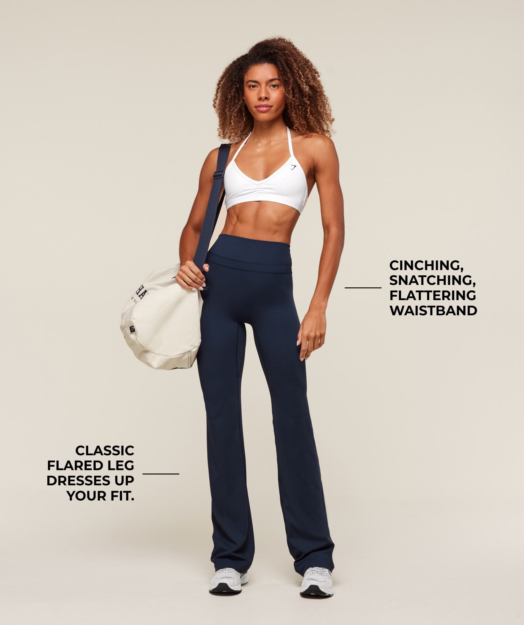 Gymshark Whitney Flared Leggings Tall - Navy