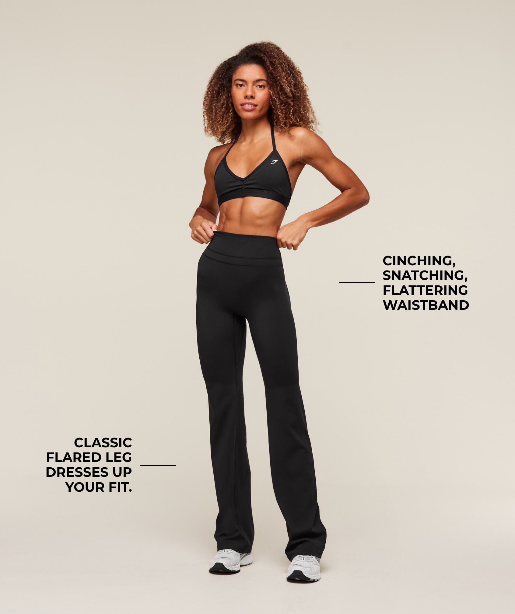 Gymshark Whitney Flared Leggings Tall - Black