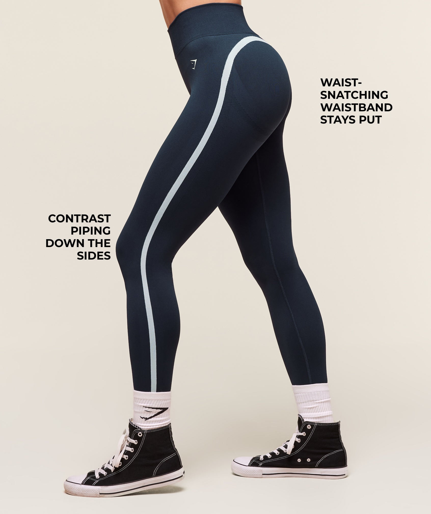 Lift Campus Seamless Leggings - Heavy Blue
