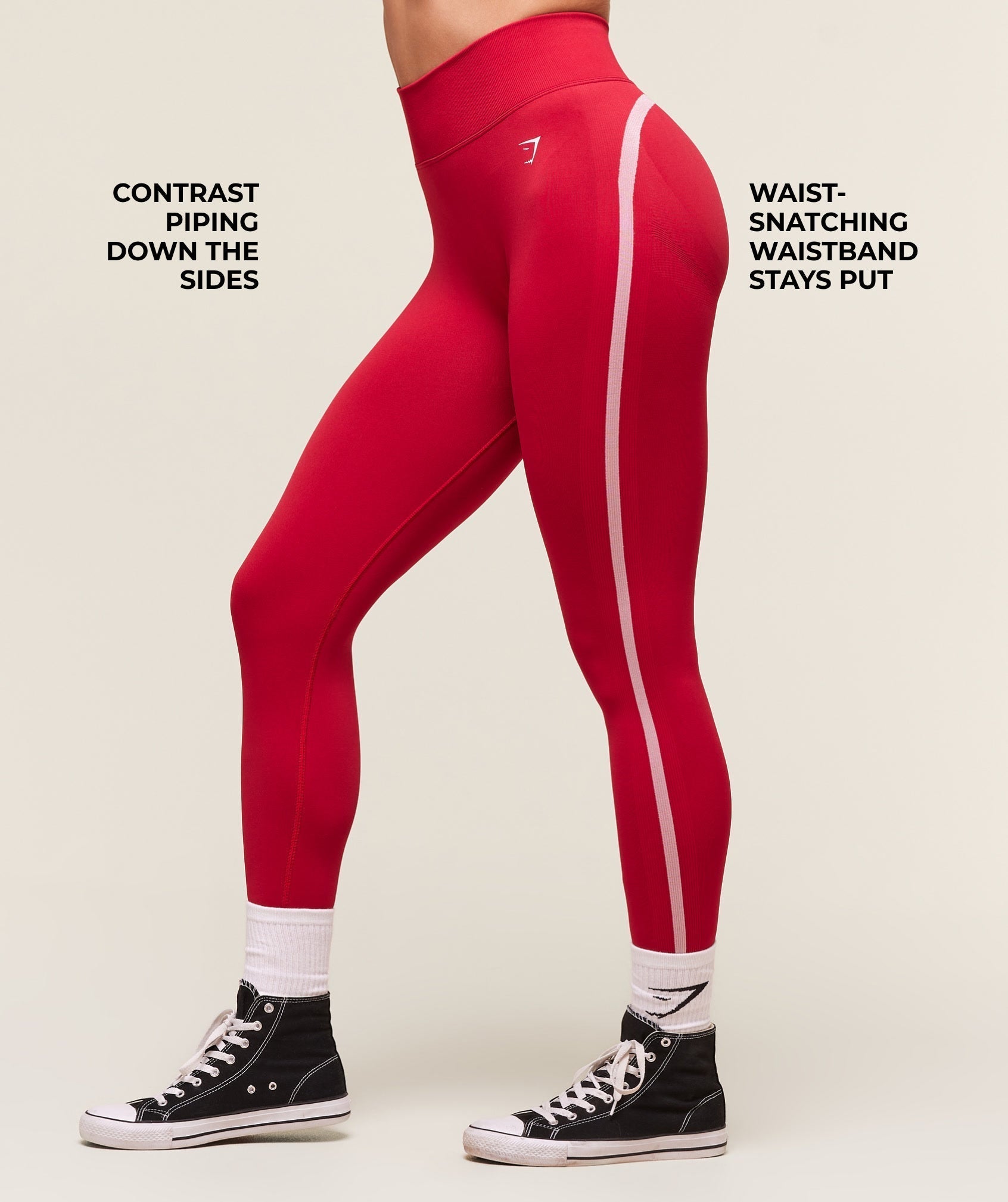 Lift Campus Seamless Leggings - Carmine Red