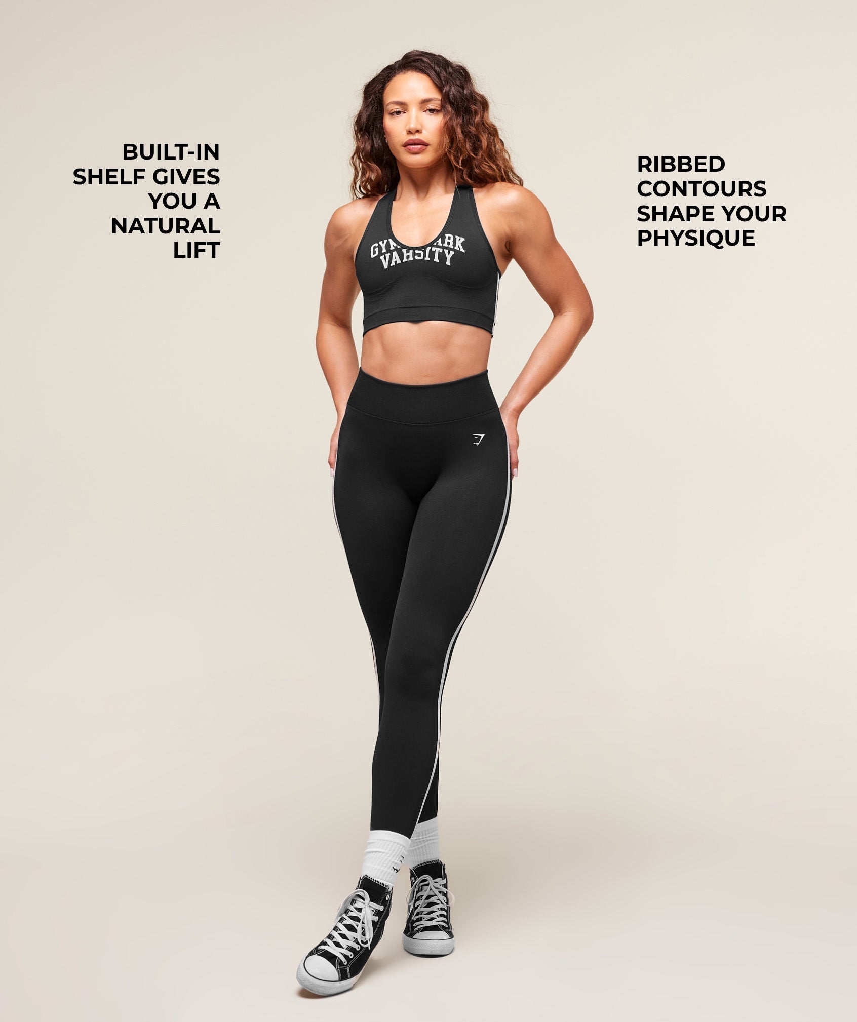 Gymshark Lift Campus Seamless Tank - Black