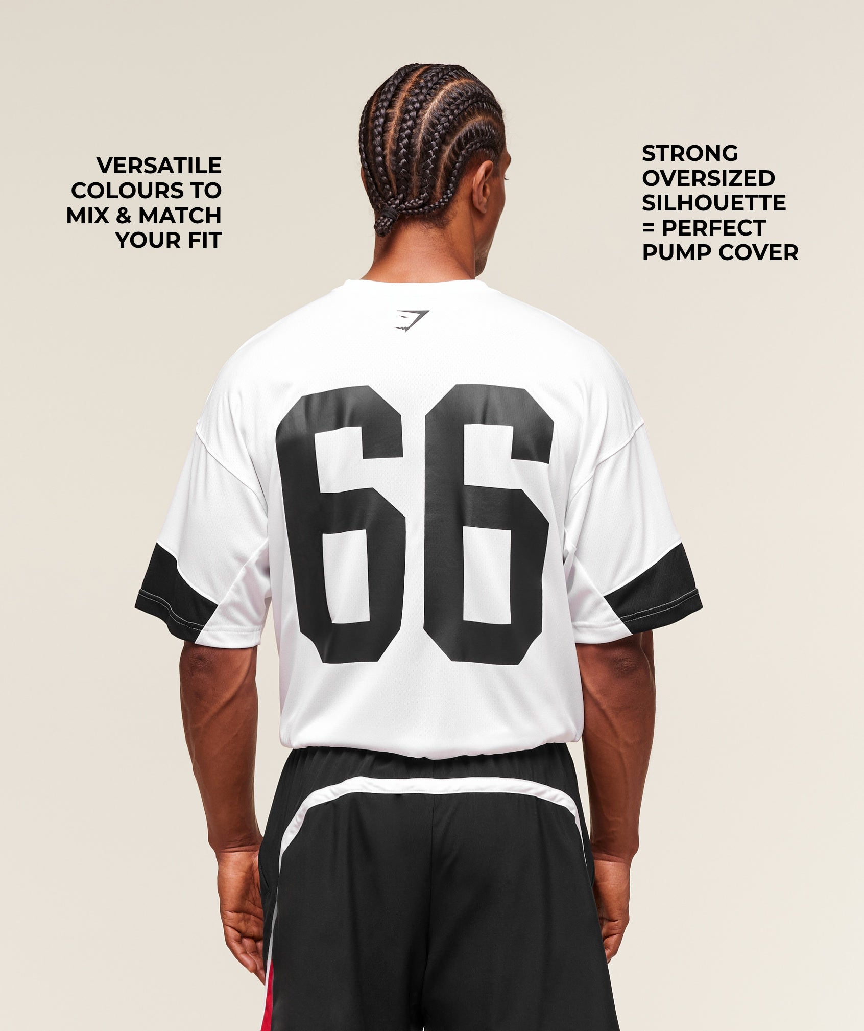 Gymshark Campus Oversized T-Shirt - White