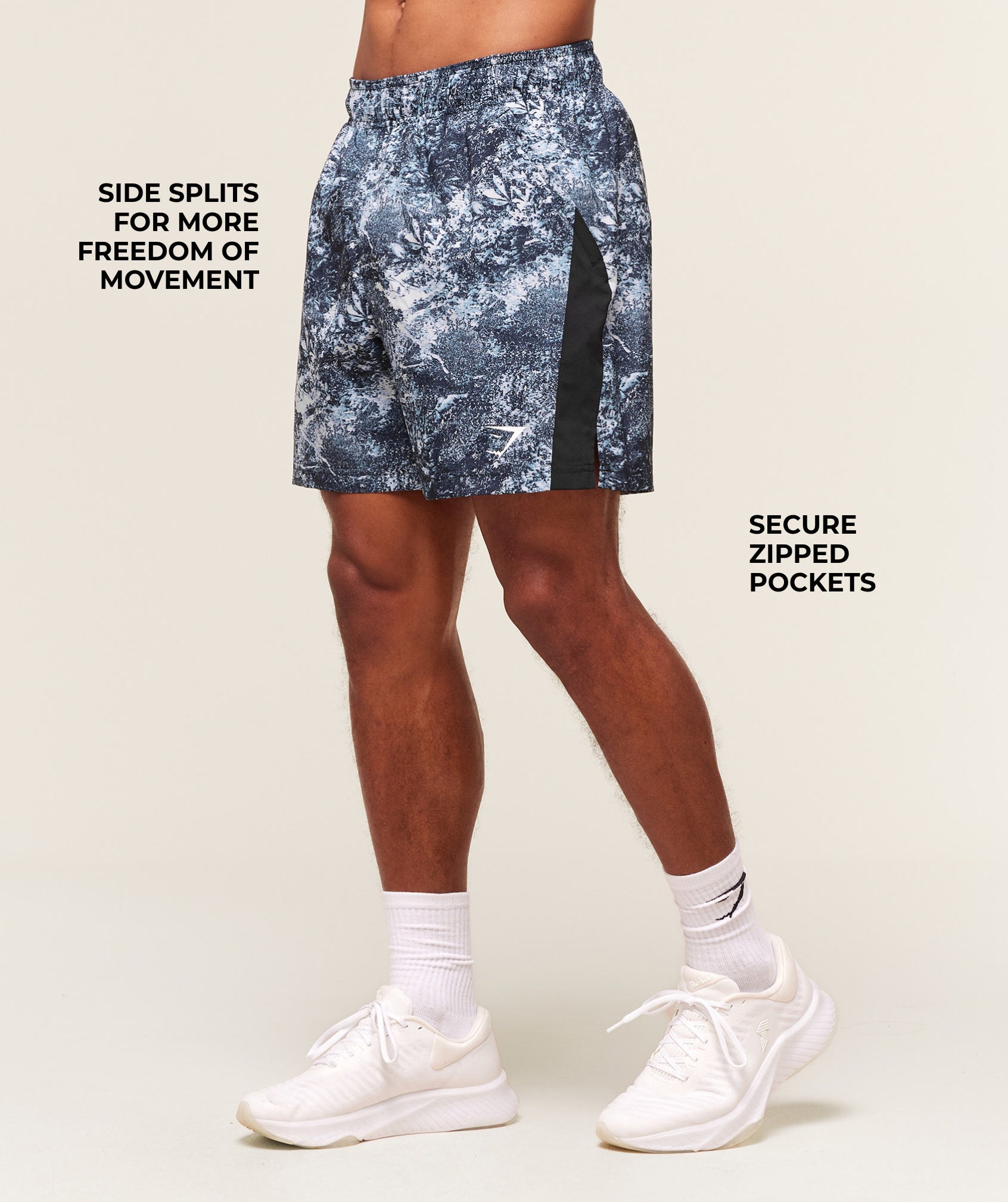 Gymshark Sport  7" Shorts - Smoke Blue/Black