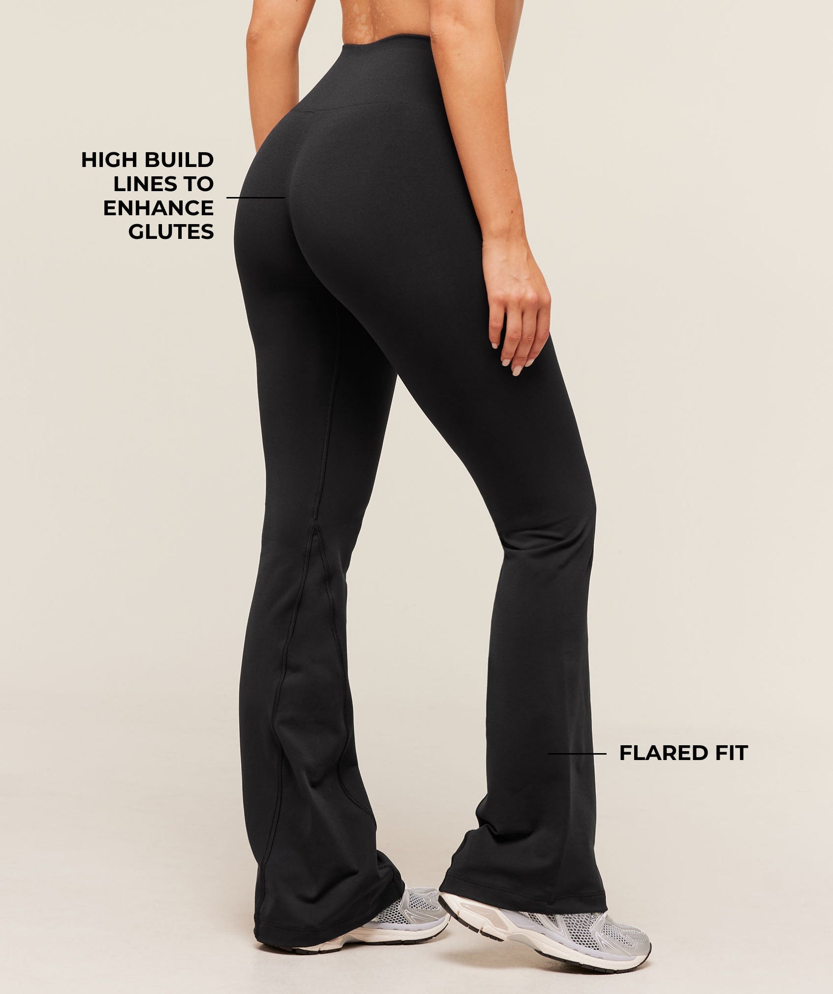 Gymshark Soft Sculpt Flared Leggings - Black