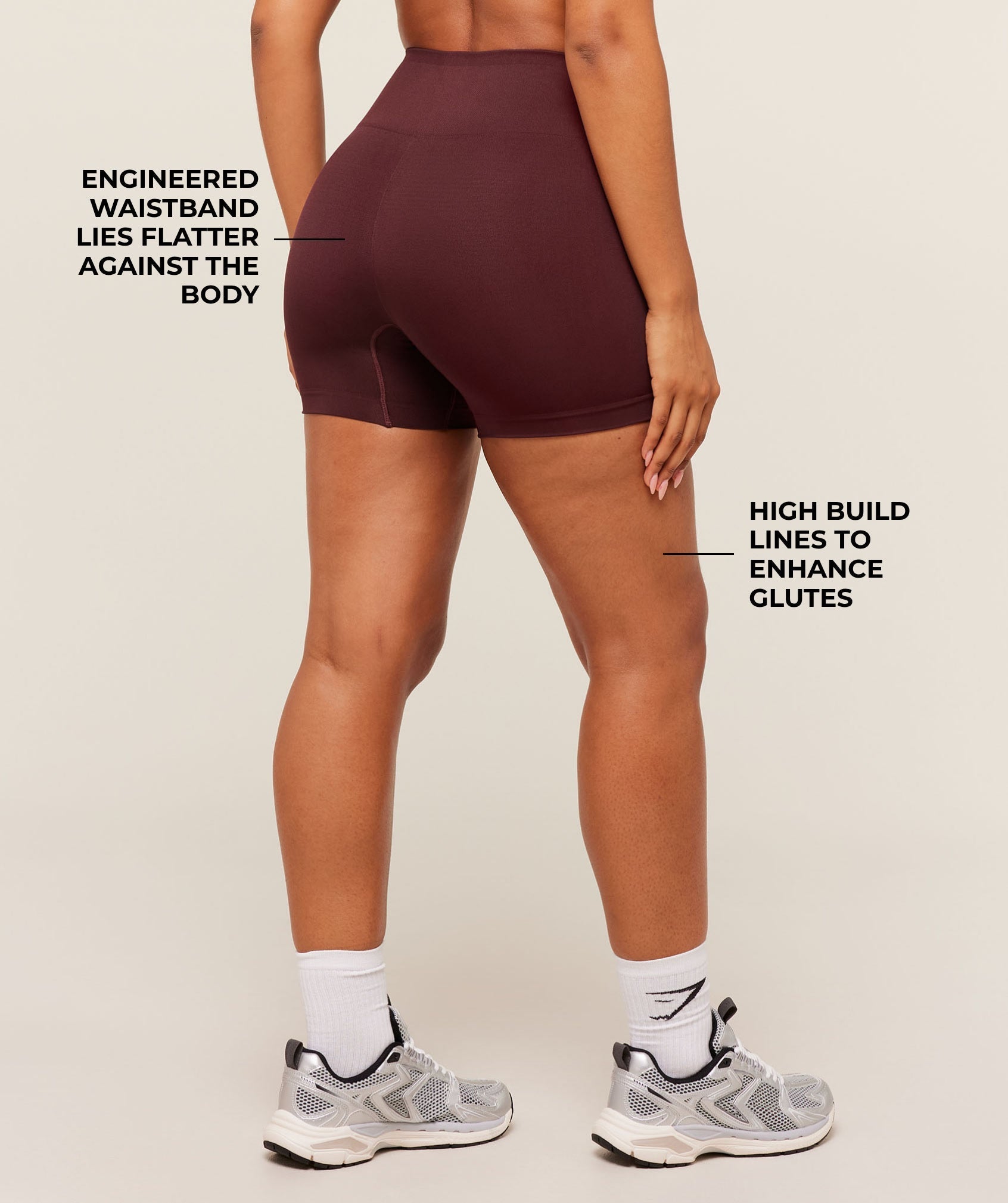 Gymshark Soft Sculpt Shorts - Rich Maroon
