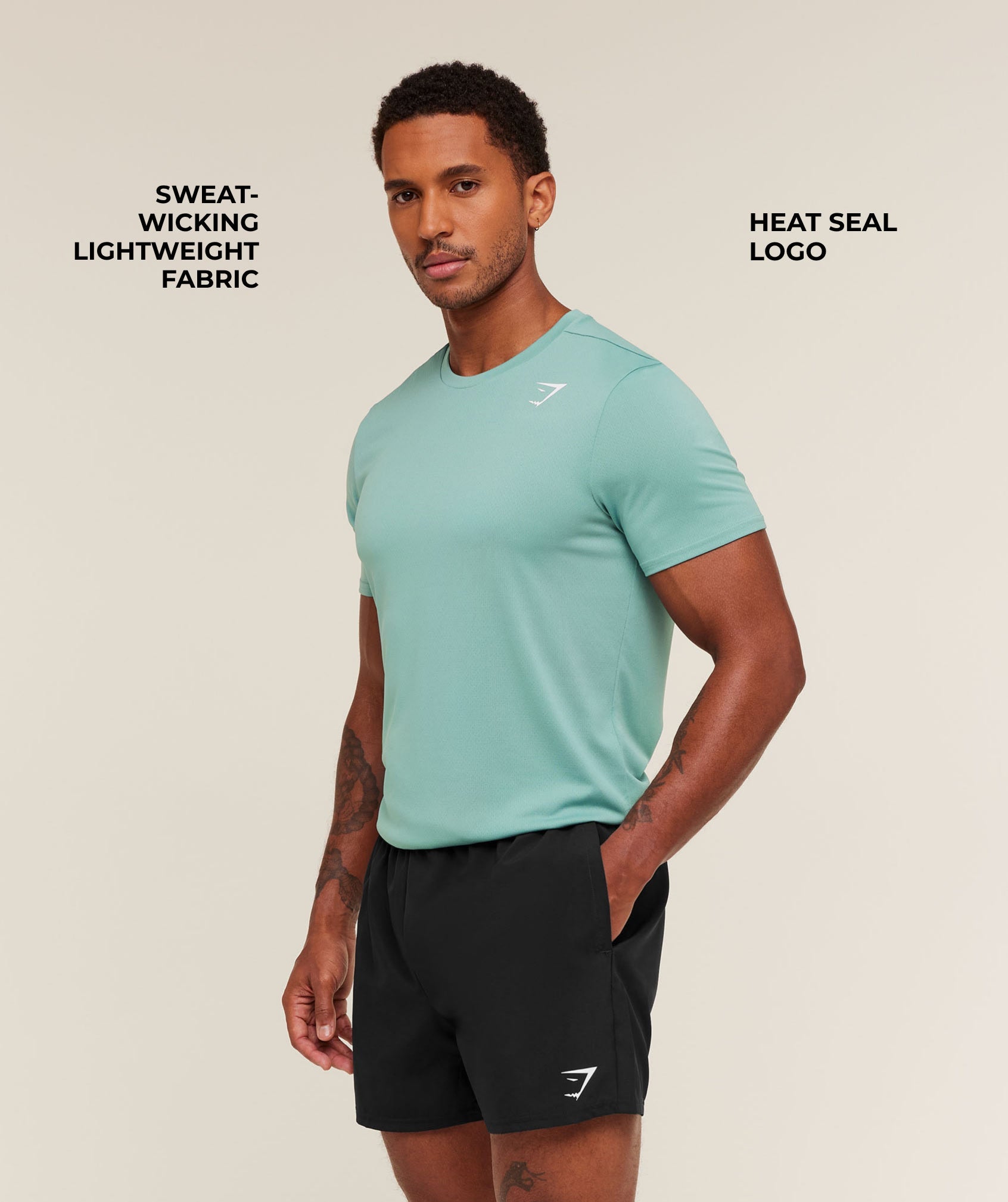 Gymshark Arrival T-Shirt - Muted Teal