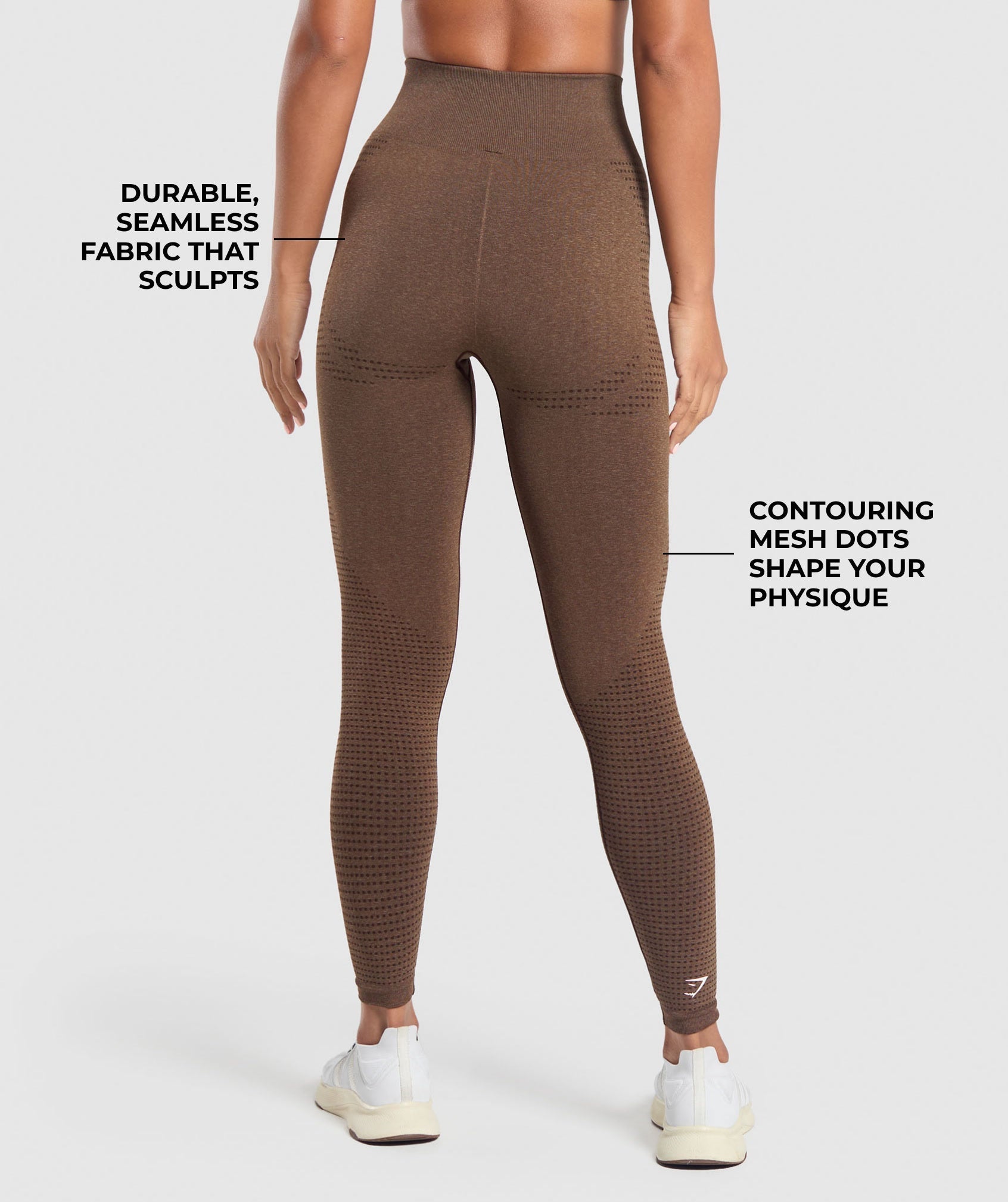 Gymshark Vital Regular Leggings - Espresso Marl