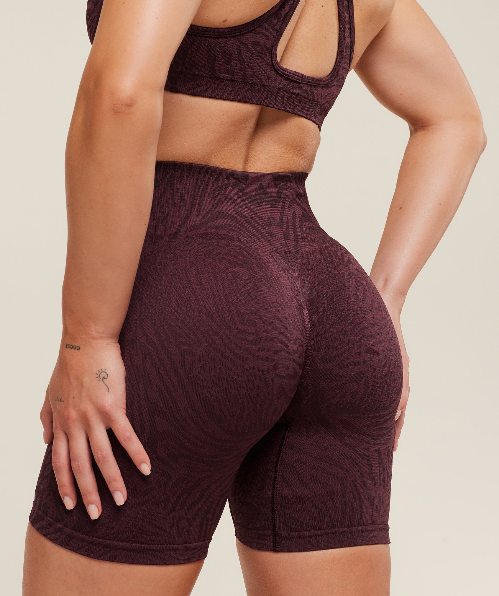 Gymshark Adapt Animal Seamless Shorts - Cherry Purple/Reset Pink