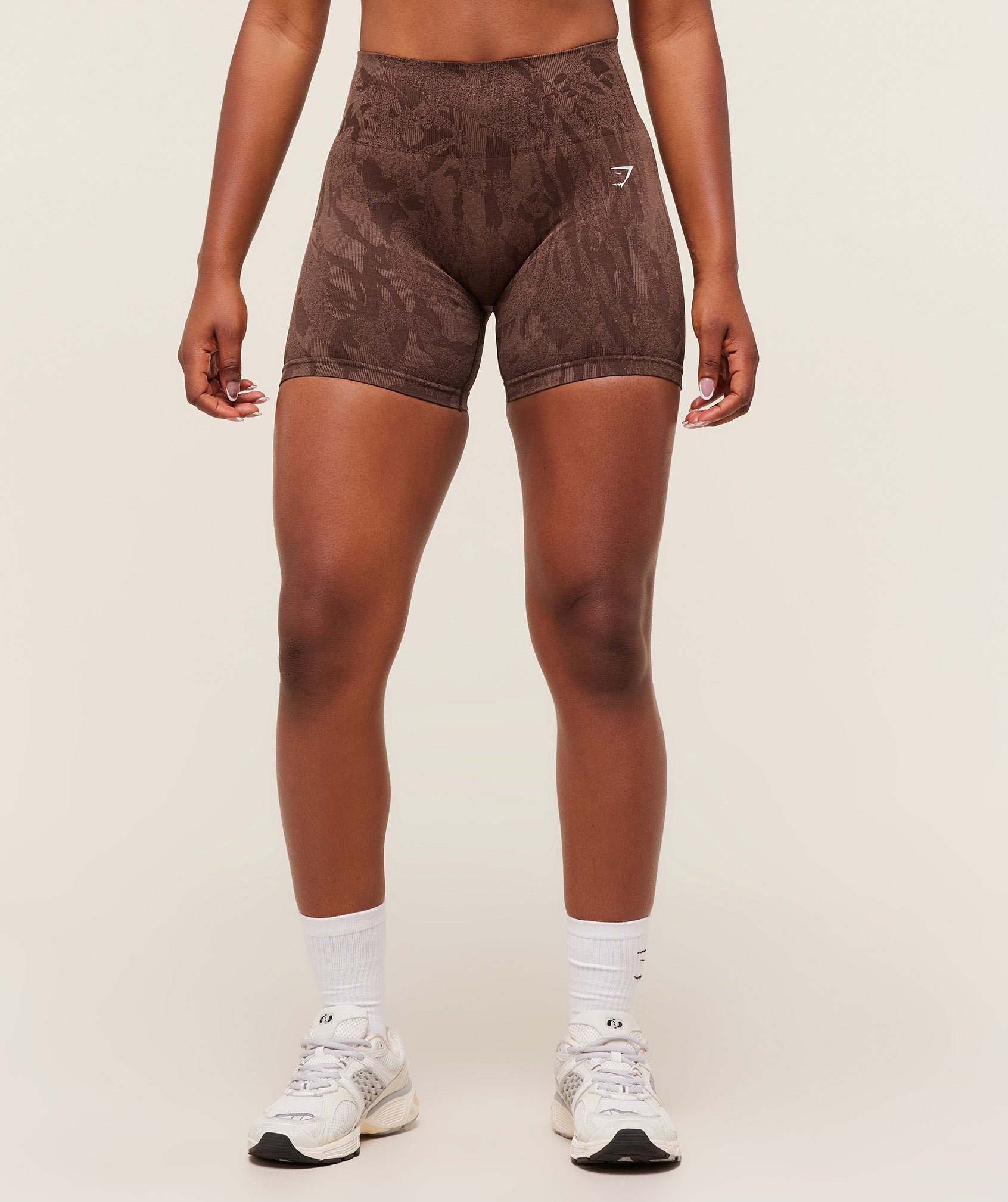Gymshark Adapt Camo Seamless Shorts - Archive Brown/Soft Brown