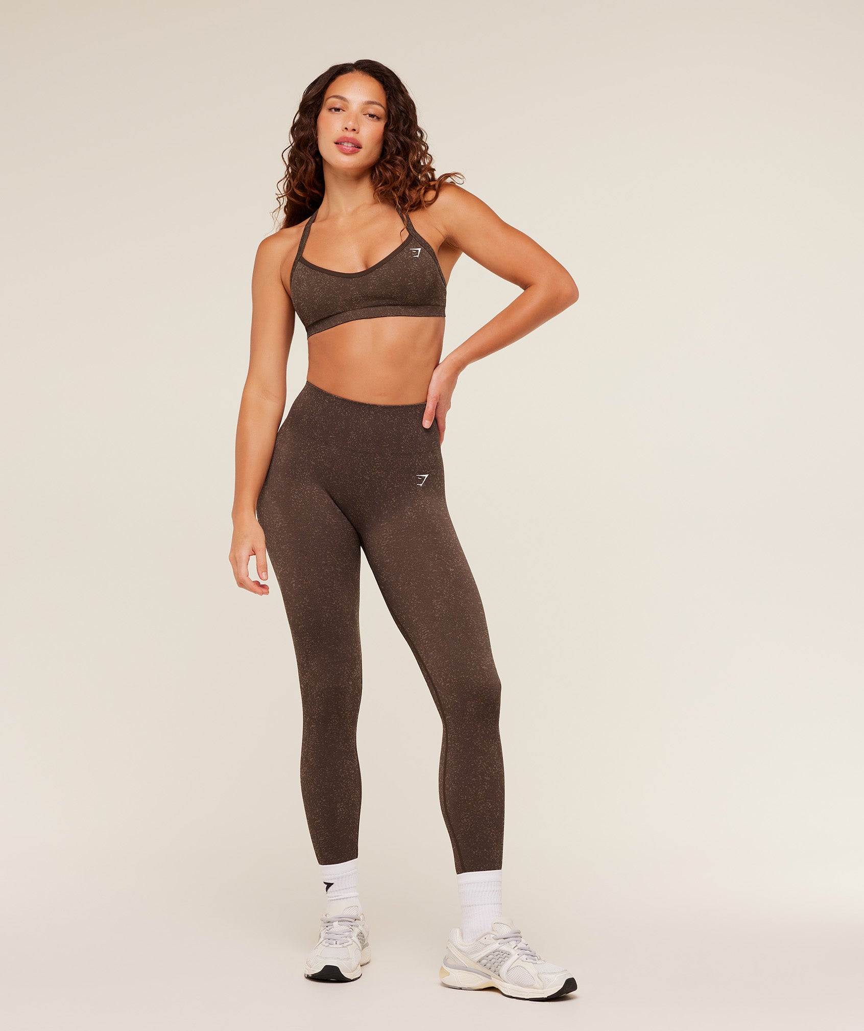 Gymshark Adapt Fleck x Whitney Leggings - Archive Brown/Lifestyle Brown