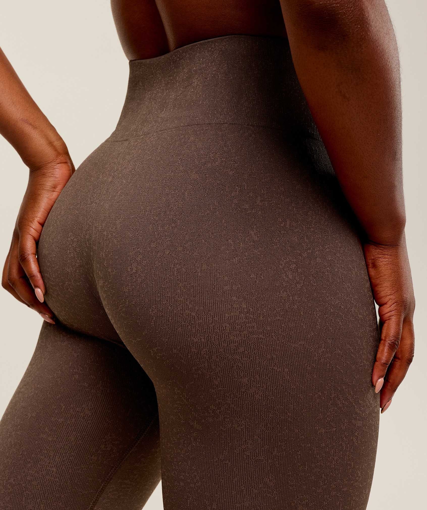 Gymshark Adapt Fleck Seamless Leggings - Soft Brown/Chestnut Pink