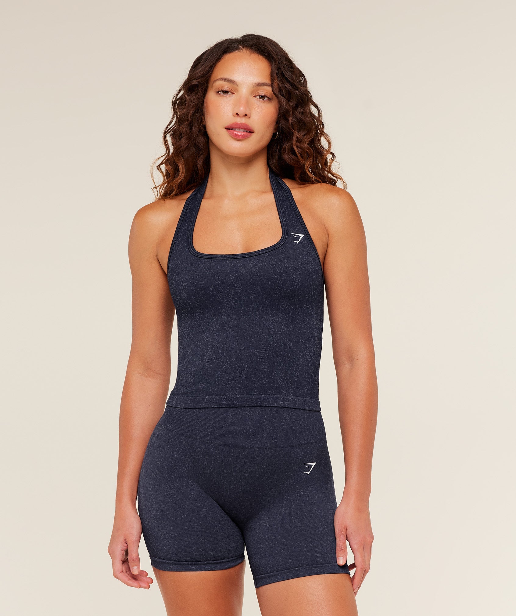 Gymshark Adapt Fleck x Whitney Tank With Shelf - Heavy Blue/Iron Blue