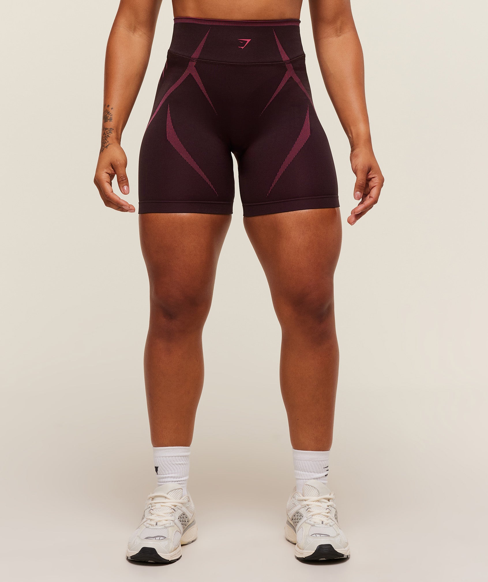 Gymshark Apex Lift Seamless Short - Cherry Purple/Build Pink