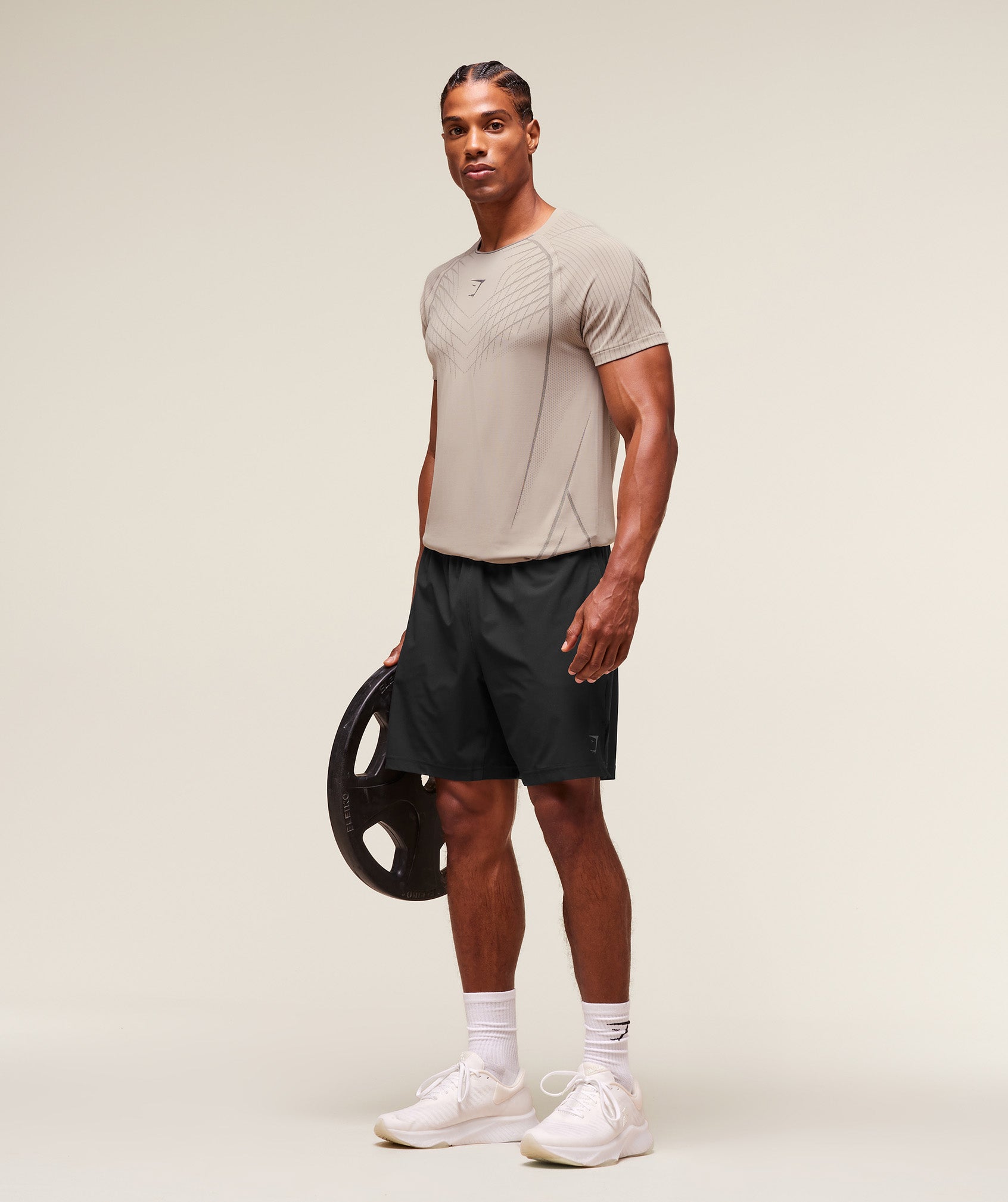 Gymshark Apex Seamless T-Shirt - Mushroom Grey/Pitch Grey