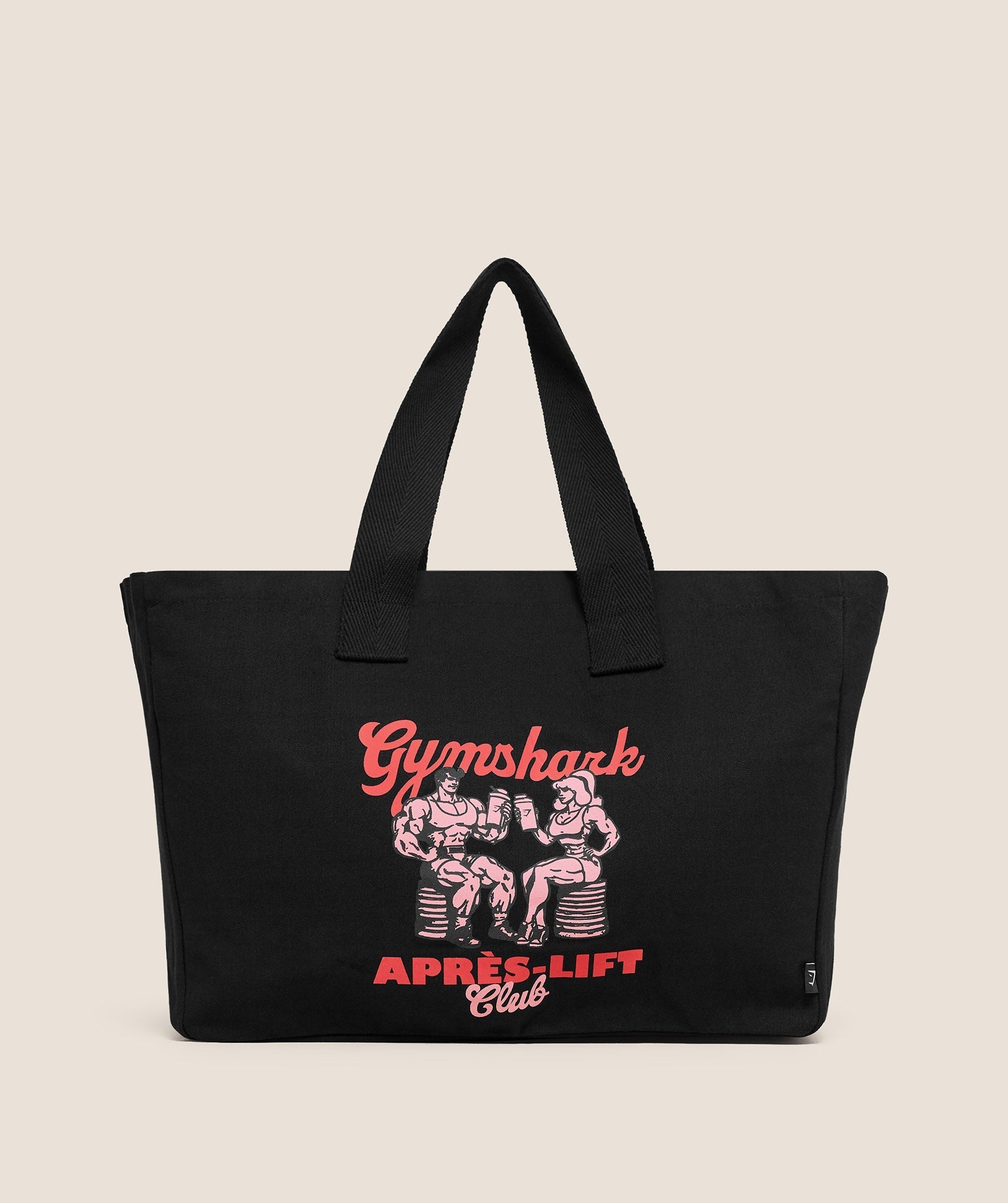 Gymshark Apres Lift Graphic Tote Bag - Black