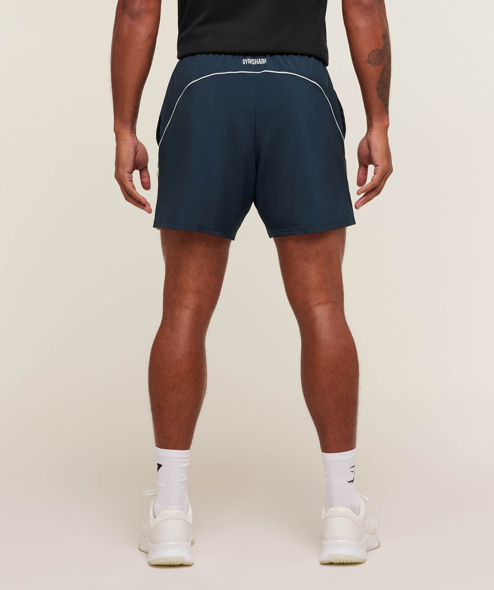 Gymshark Arrival Block 6" Shorts - Navy