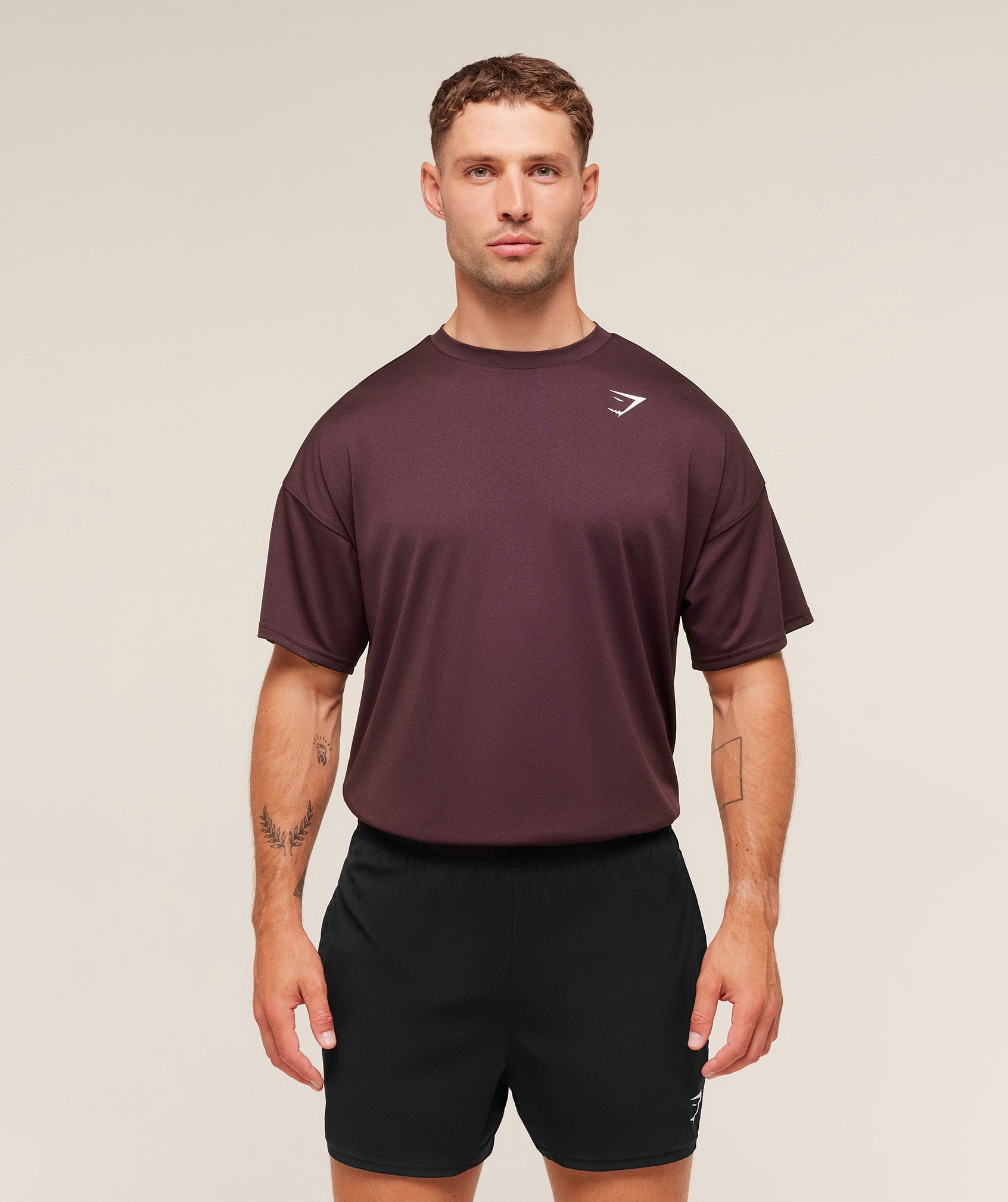 Gymshark Arrival Oversized T-Shirt - Cherry Purple