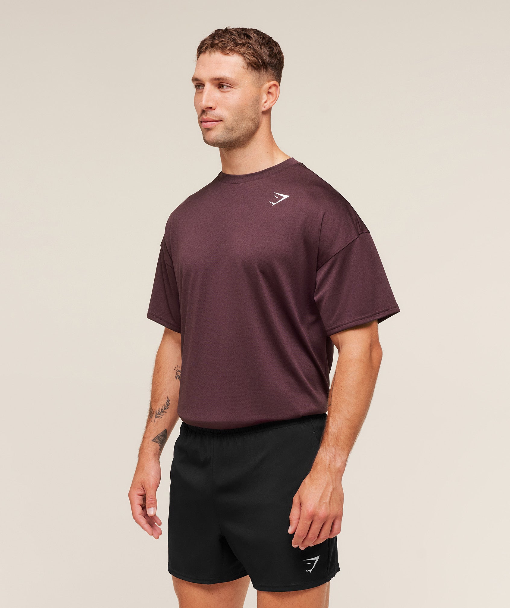 Gymshark Arrival Oversized T-Shirt - Cherry Purple