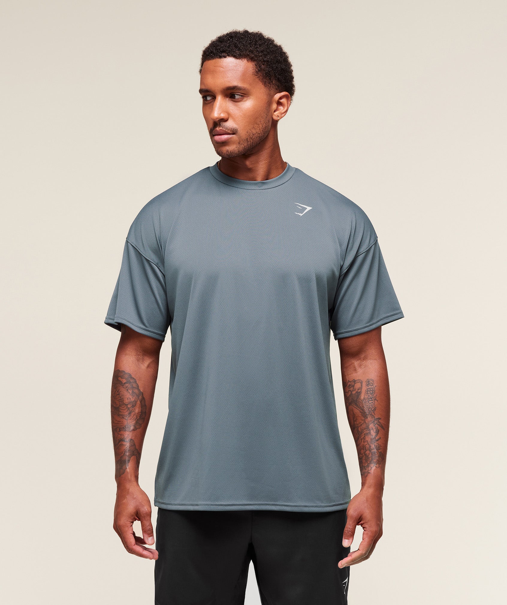 Gymshark Arrival Oversized T-Shirt - Iron Blue
