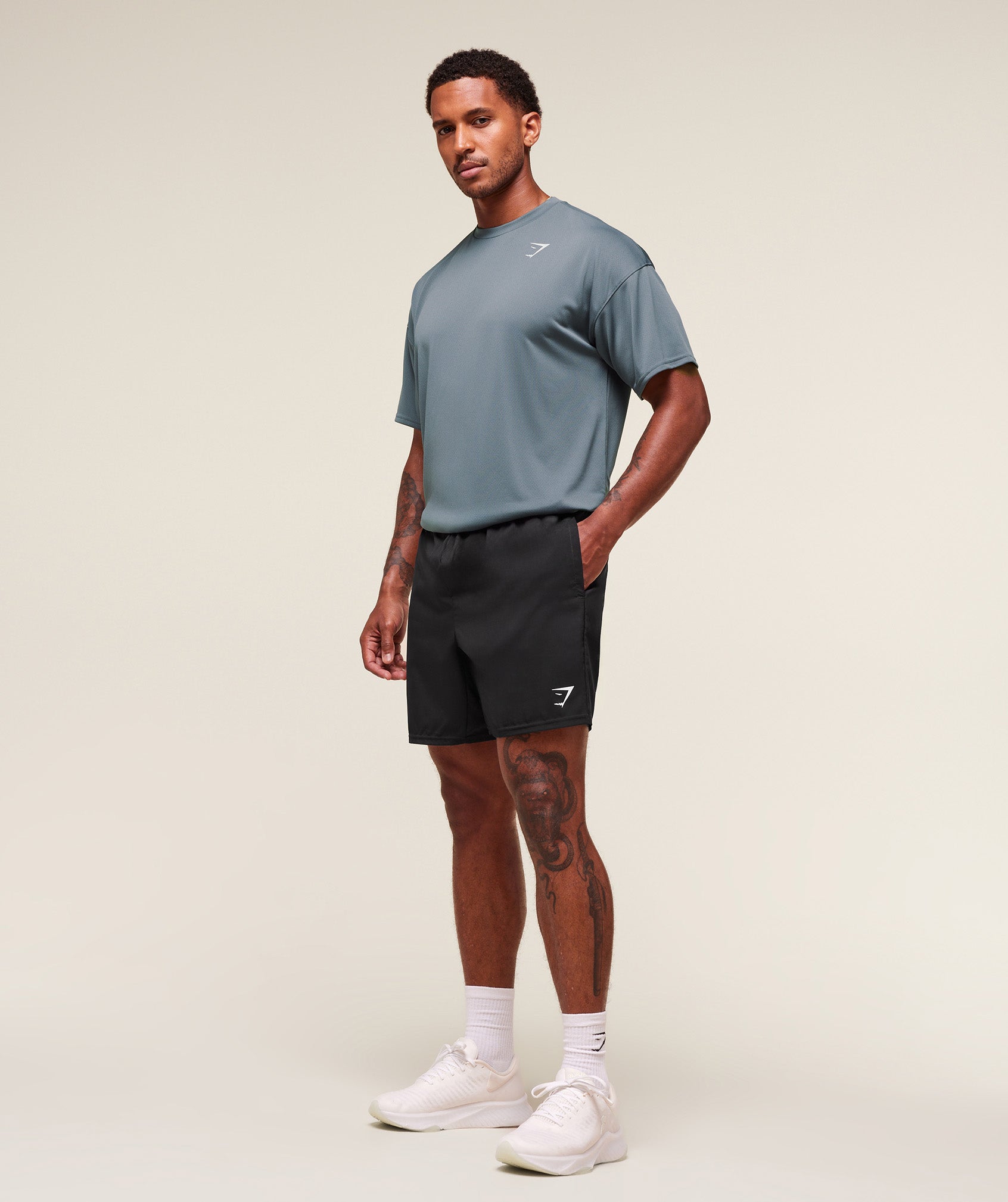 Gymshark Arrival Oversized T-Shirt - Iron Blue