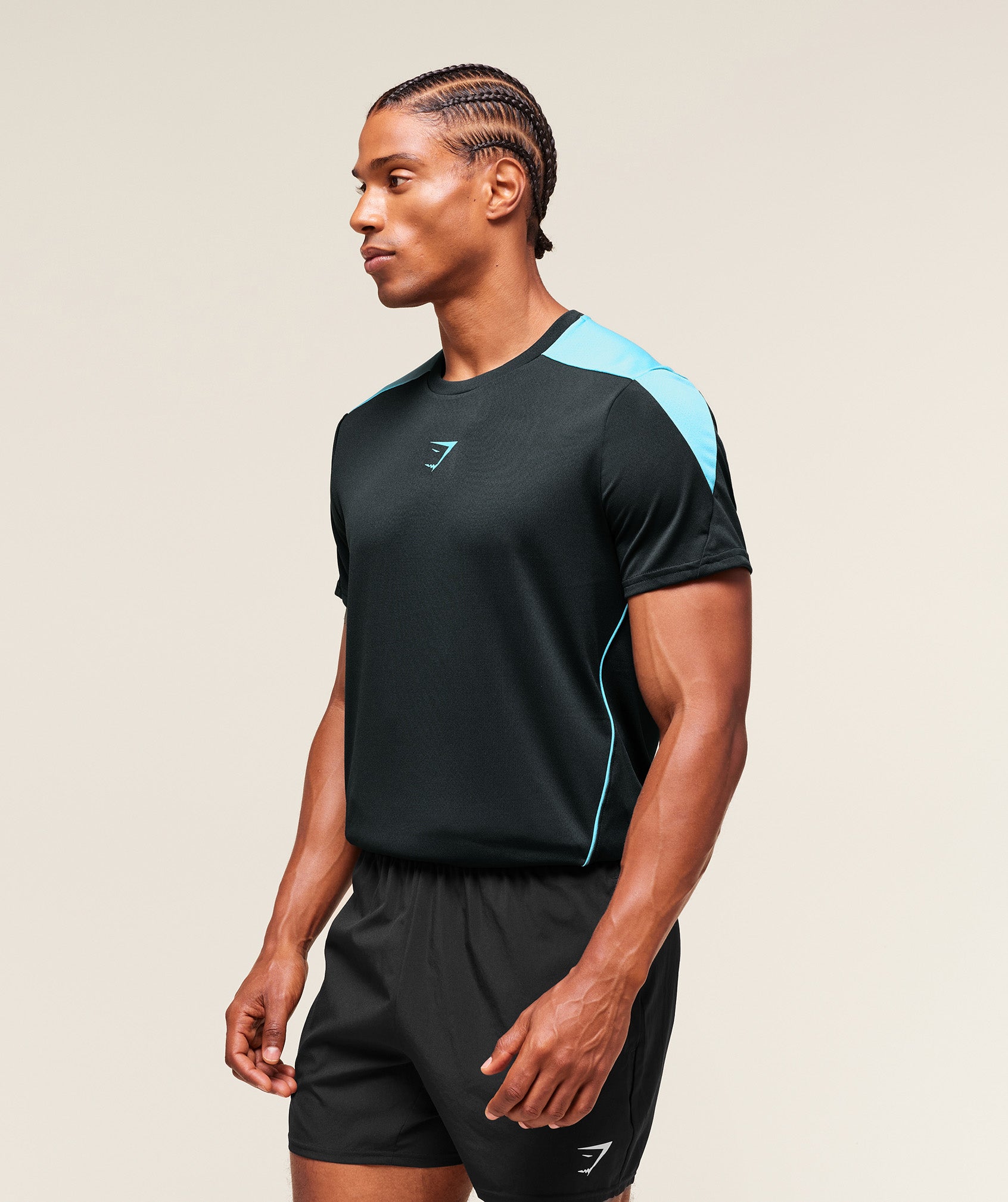 Gymshark Arrival Block T-Shirt - Deep Petrol Blue