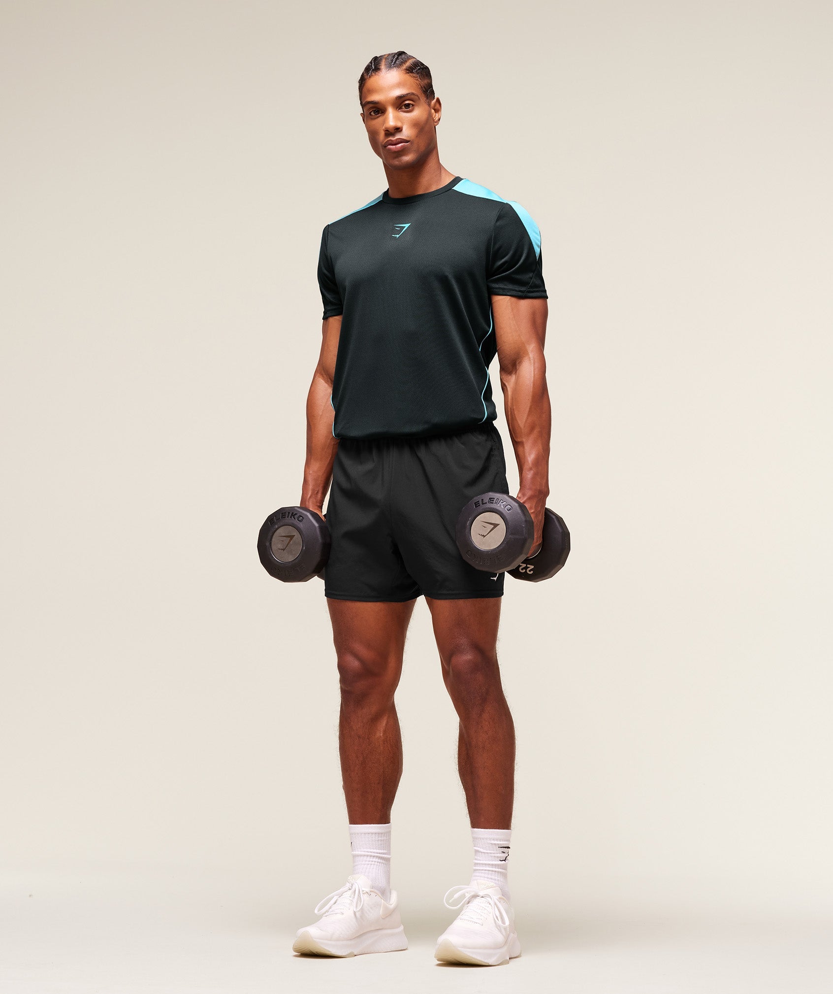 Gymshark Arrival Block T-Shirt - Deep Petrol Blue