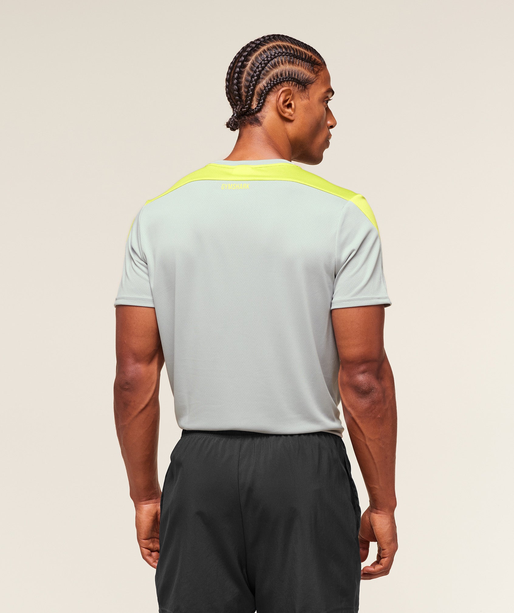 Gymshark Arrival Block T-Shirt - Light Grey