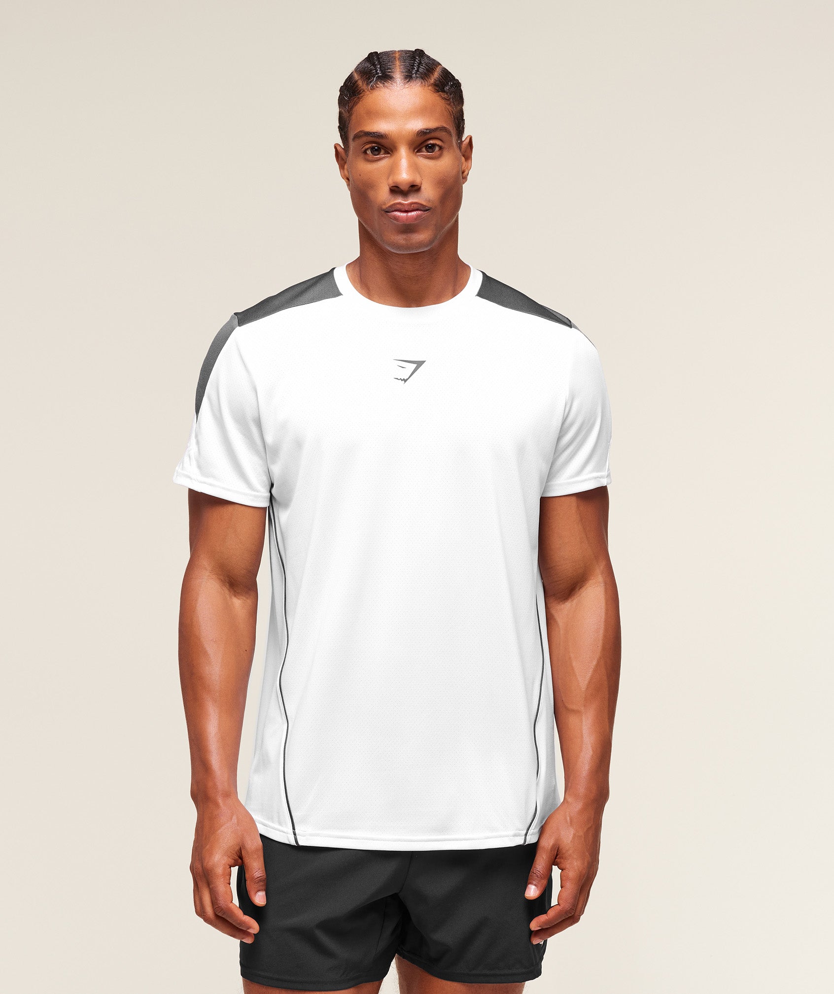 Gymshark Arrival Block T-Shirt - White