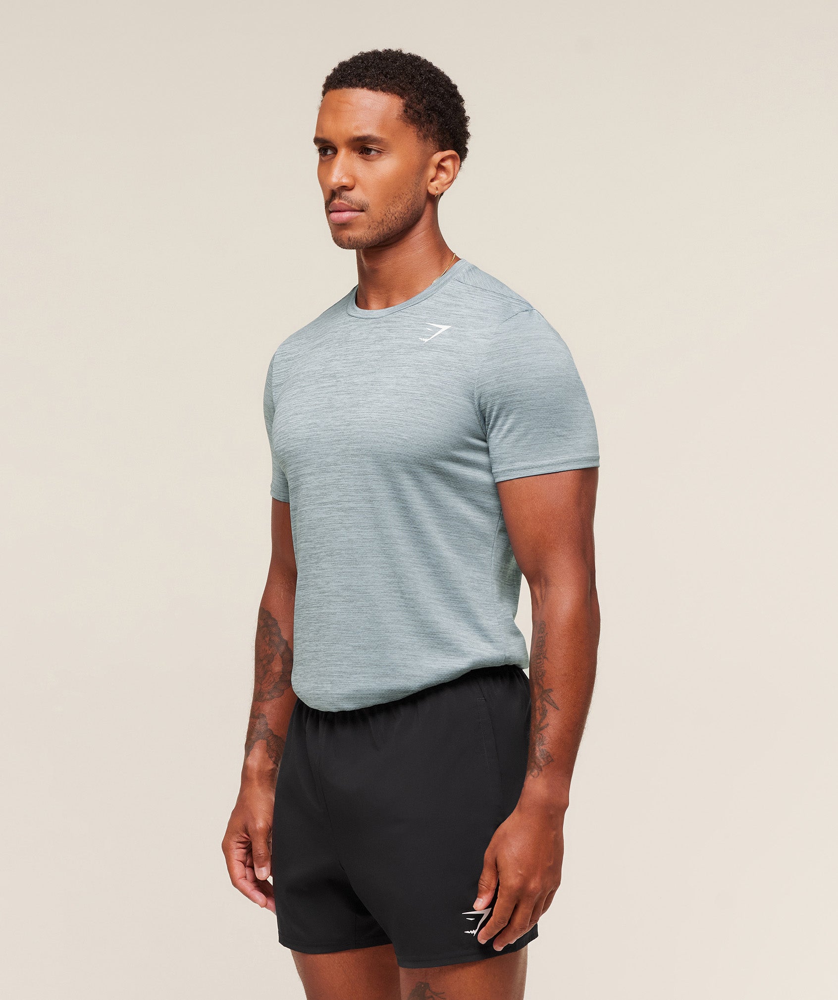 Gymshark Arrival T-Shirt - Smoke Blue/Denim Grey