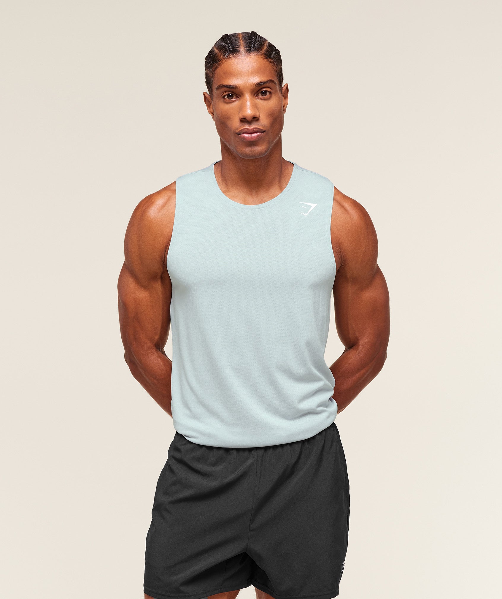 Gymshark Arrival Tank - Smoke Blue