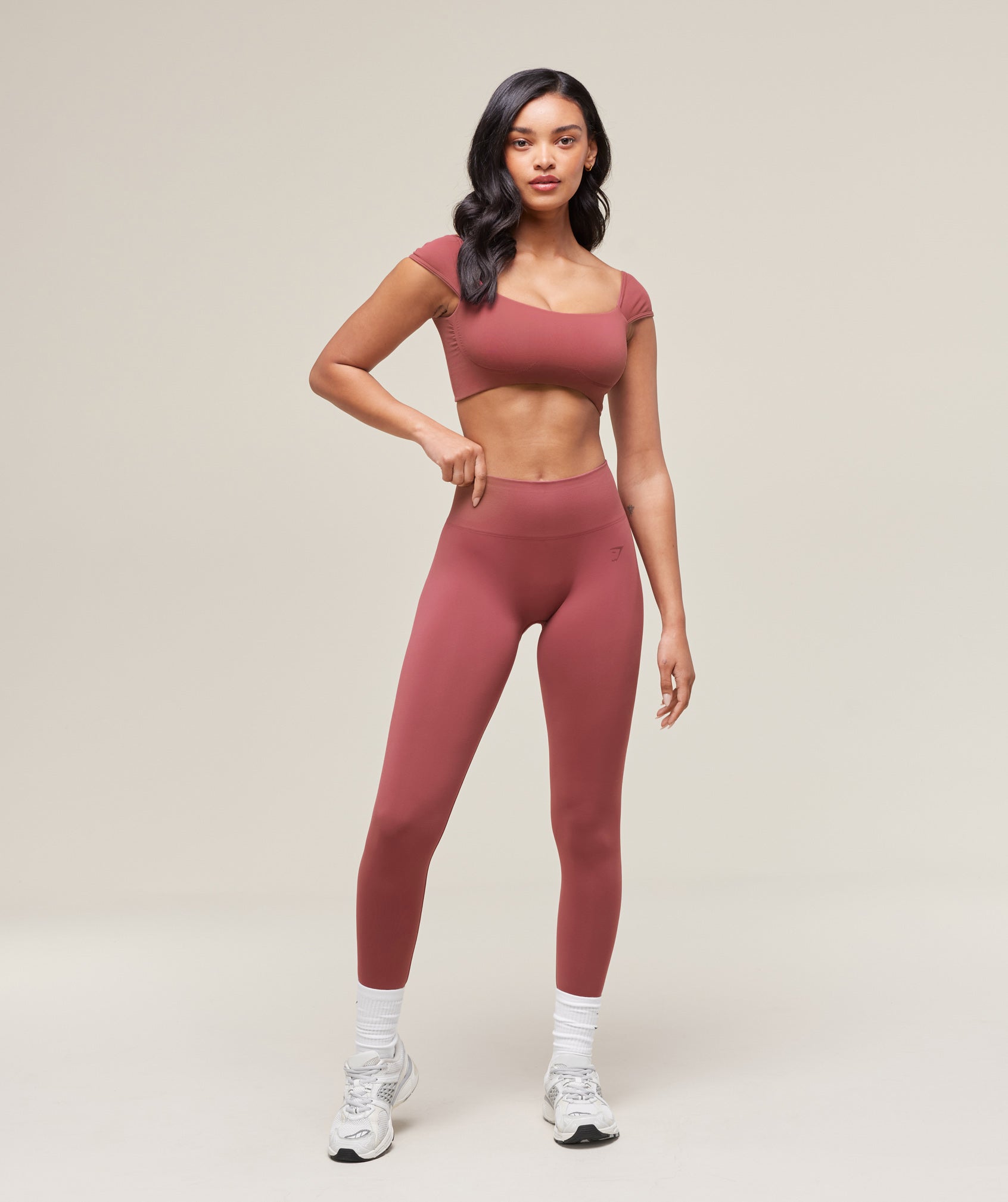 Gymshark Soft Sculpt Leggings - Washed Berry Pink