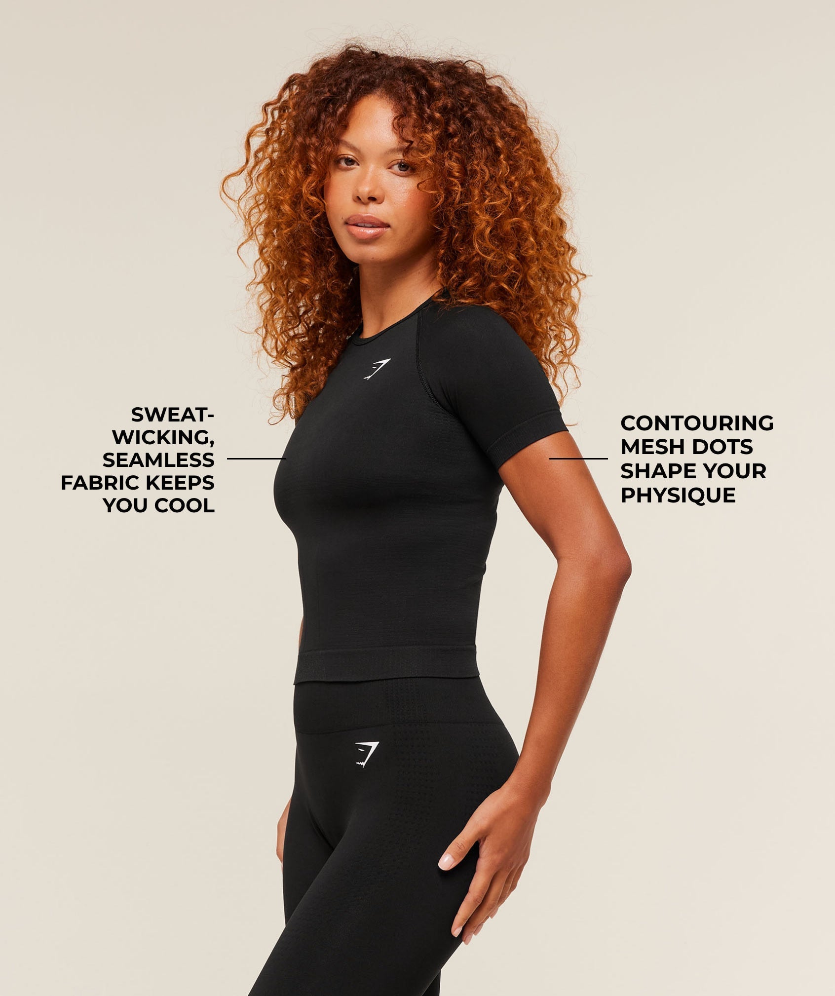 Gymshark Vital Tight T-Shirt - Black