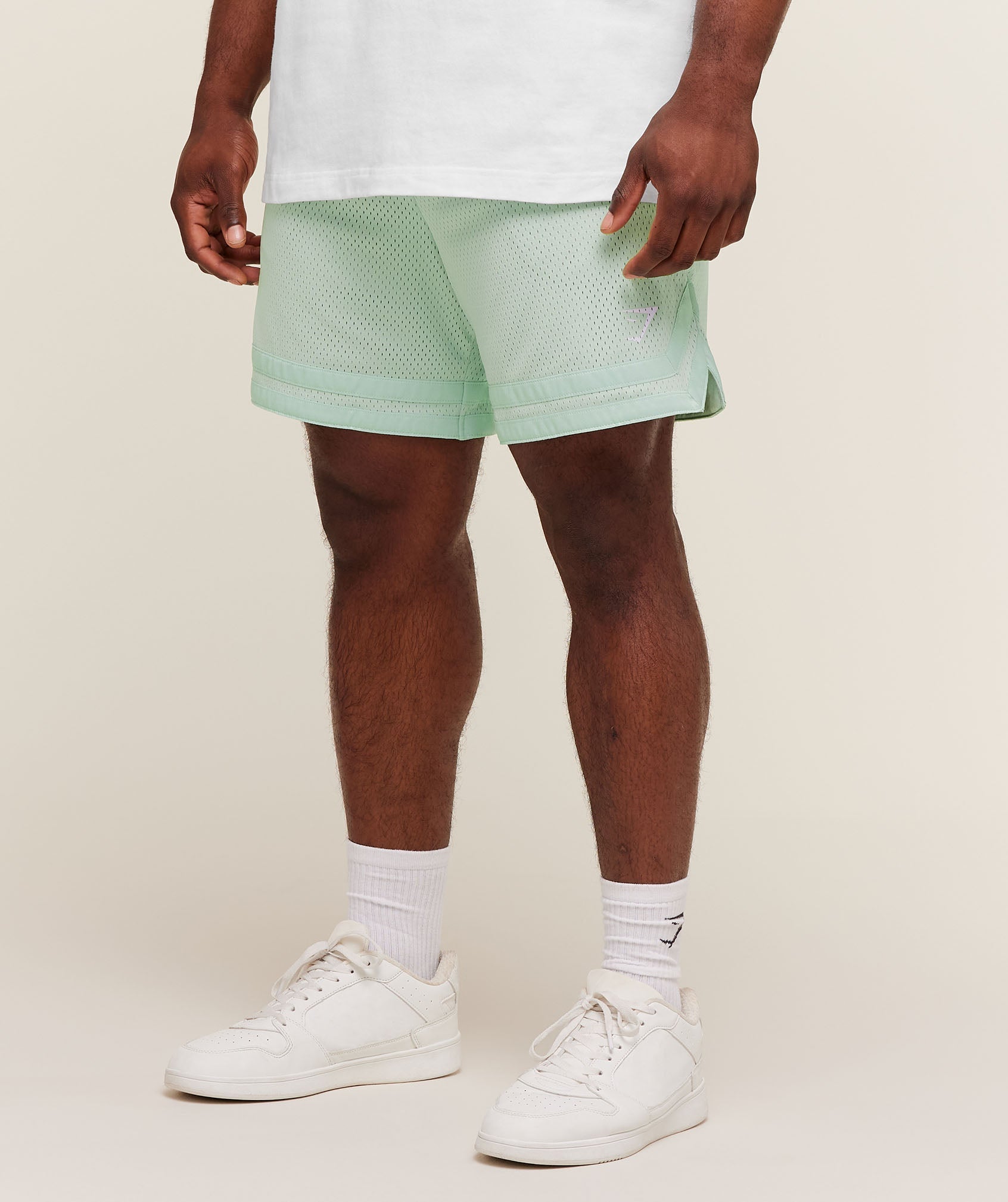 Gymshark Campus Mesh Shorts - Clay Green